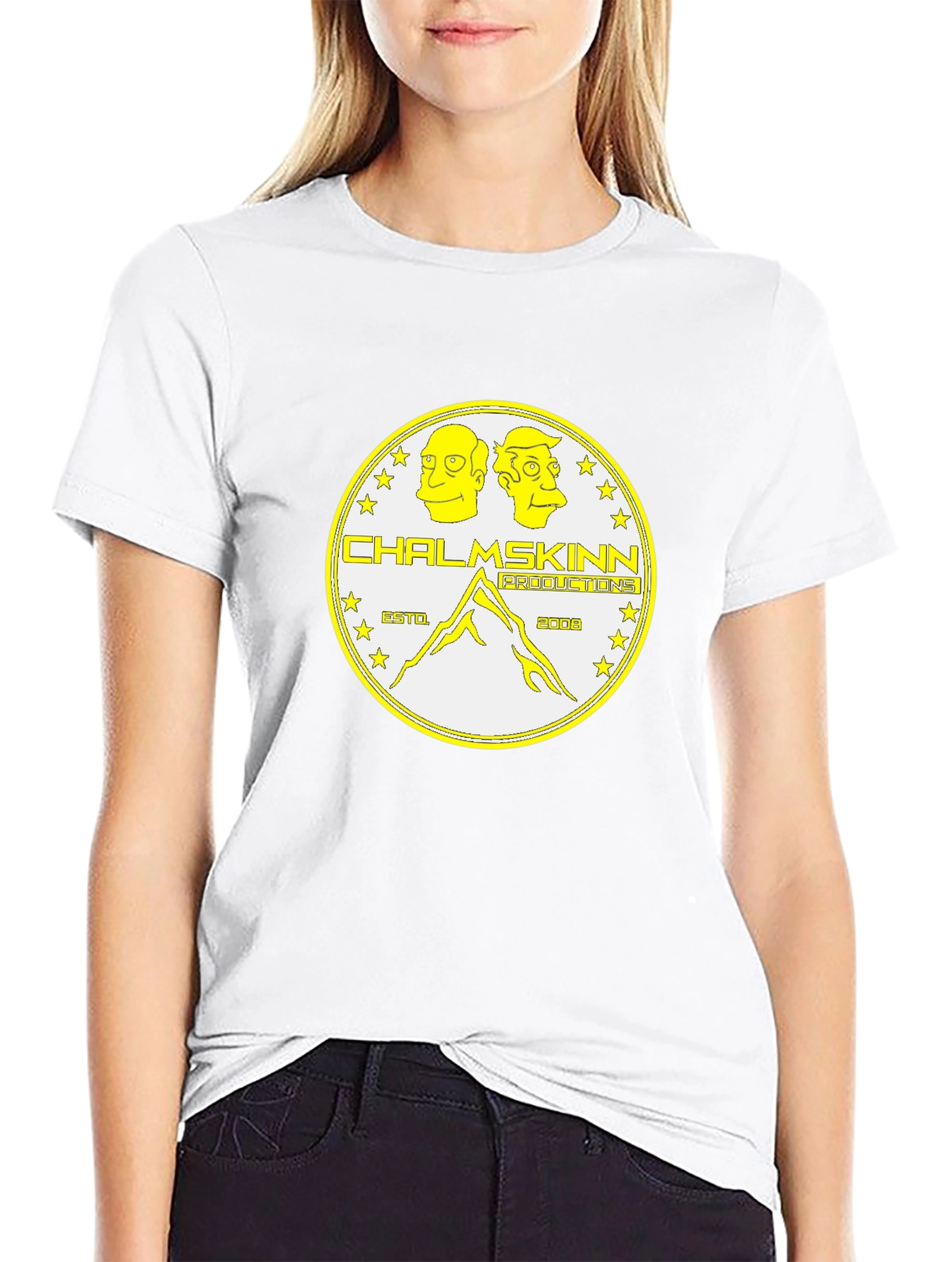 Chalmskin Productions Black Graphic Tee