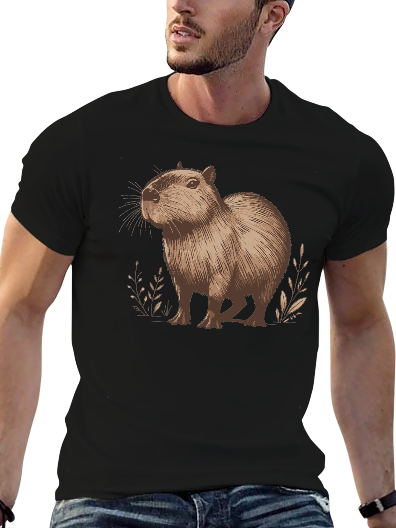 Capybara Graphic Tee - Unisex Cotton Shirt