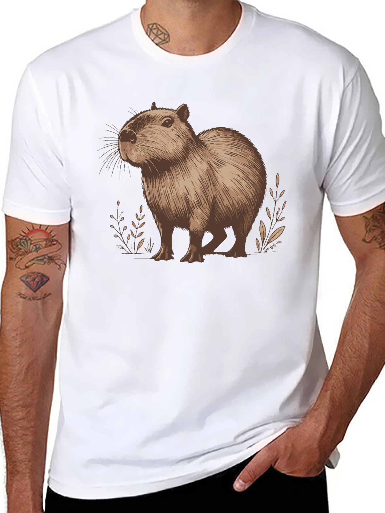 Capybara Graphic Tee - Unisex Cotton Shirt