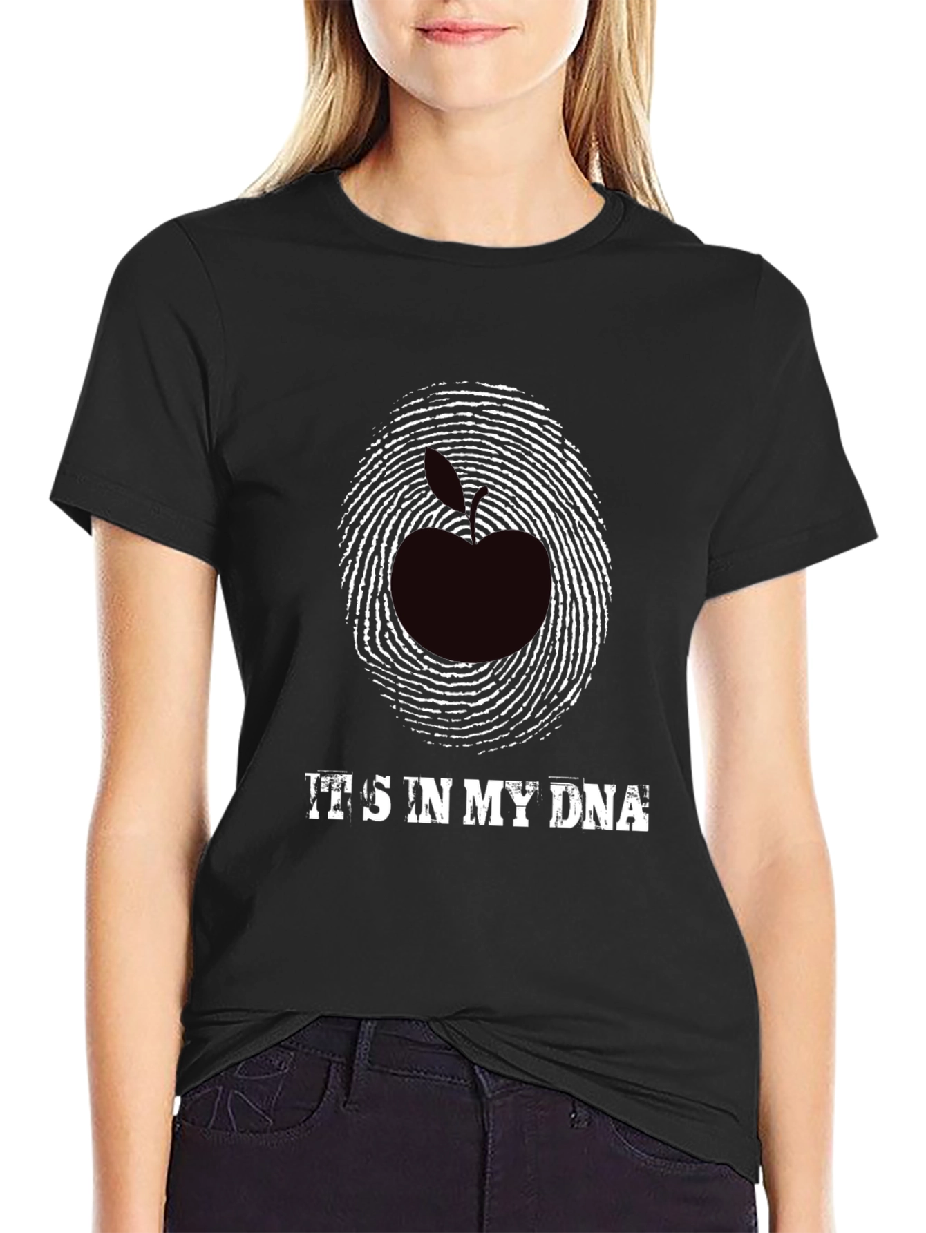 Apple DNA Graphic Tee - Unique Statement Shirt