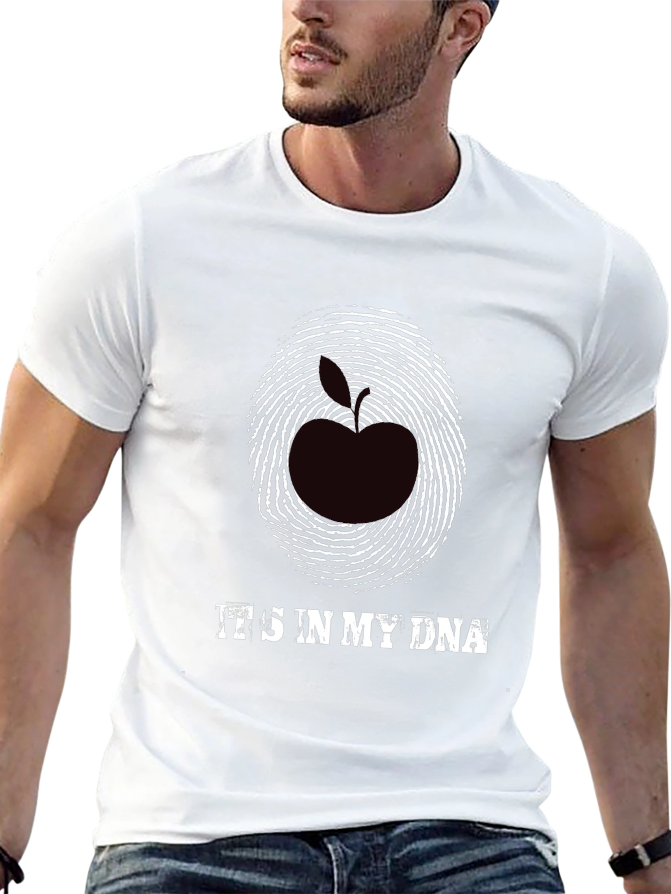 Apple DNA Graphic Tee - Unique Statement Shirt
