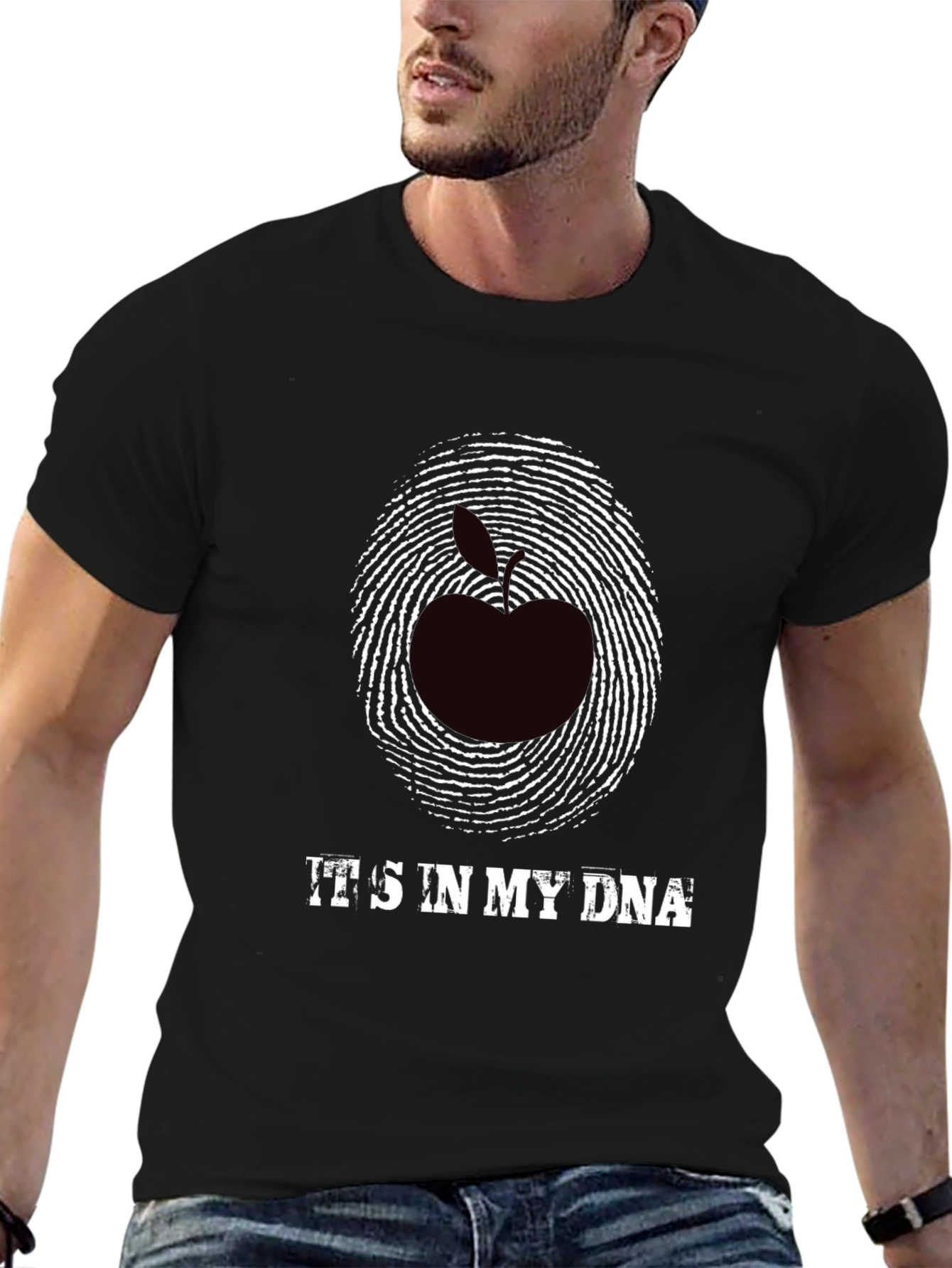 Apple DNA Graphic Tee - Unique Statement Shirt