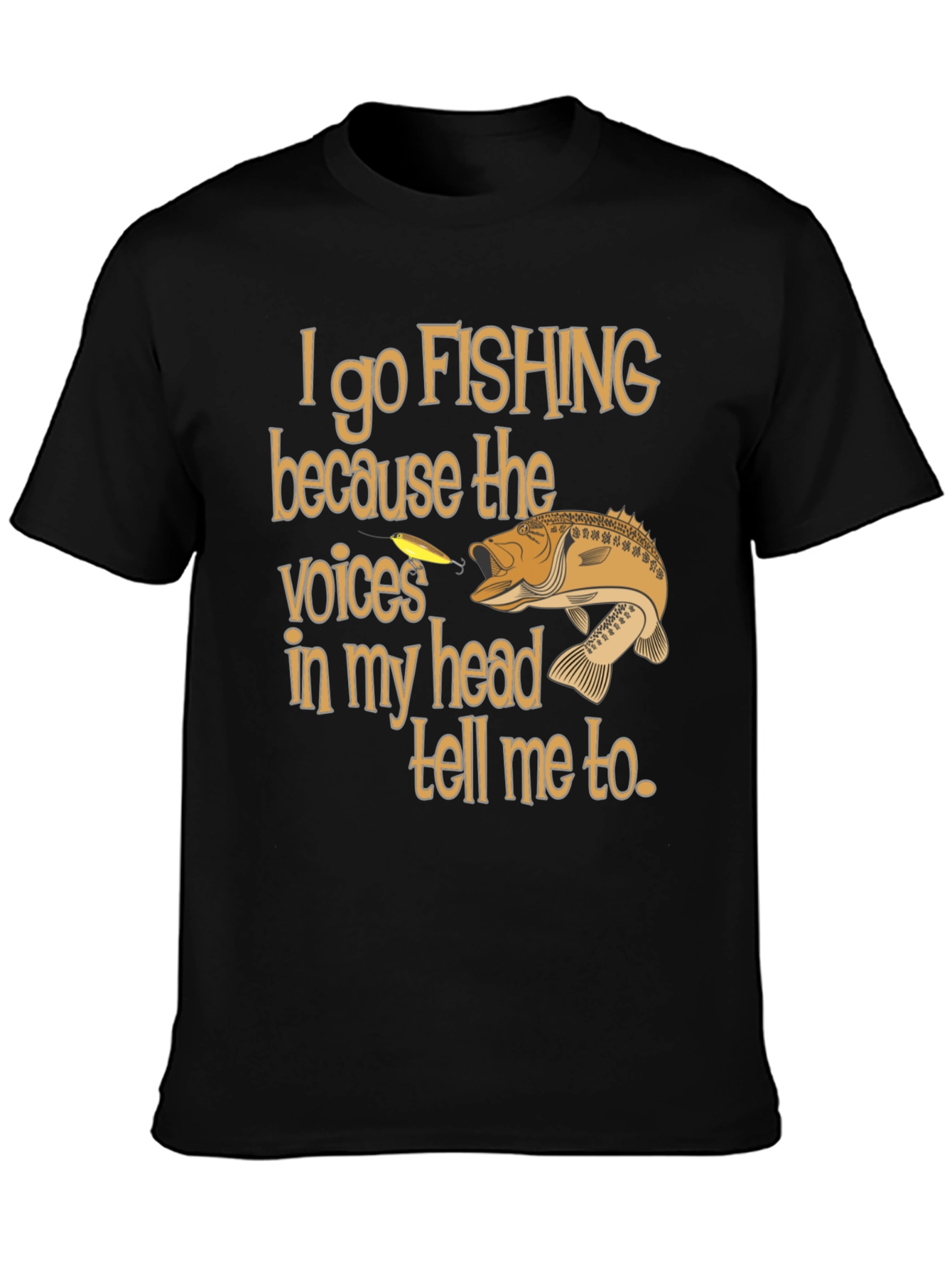 Funny Fishing T-Shirt - Voices In My Head Tee