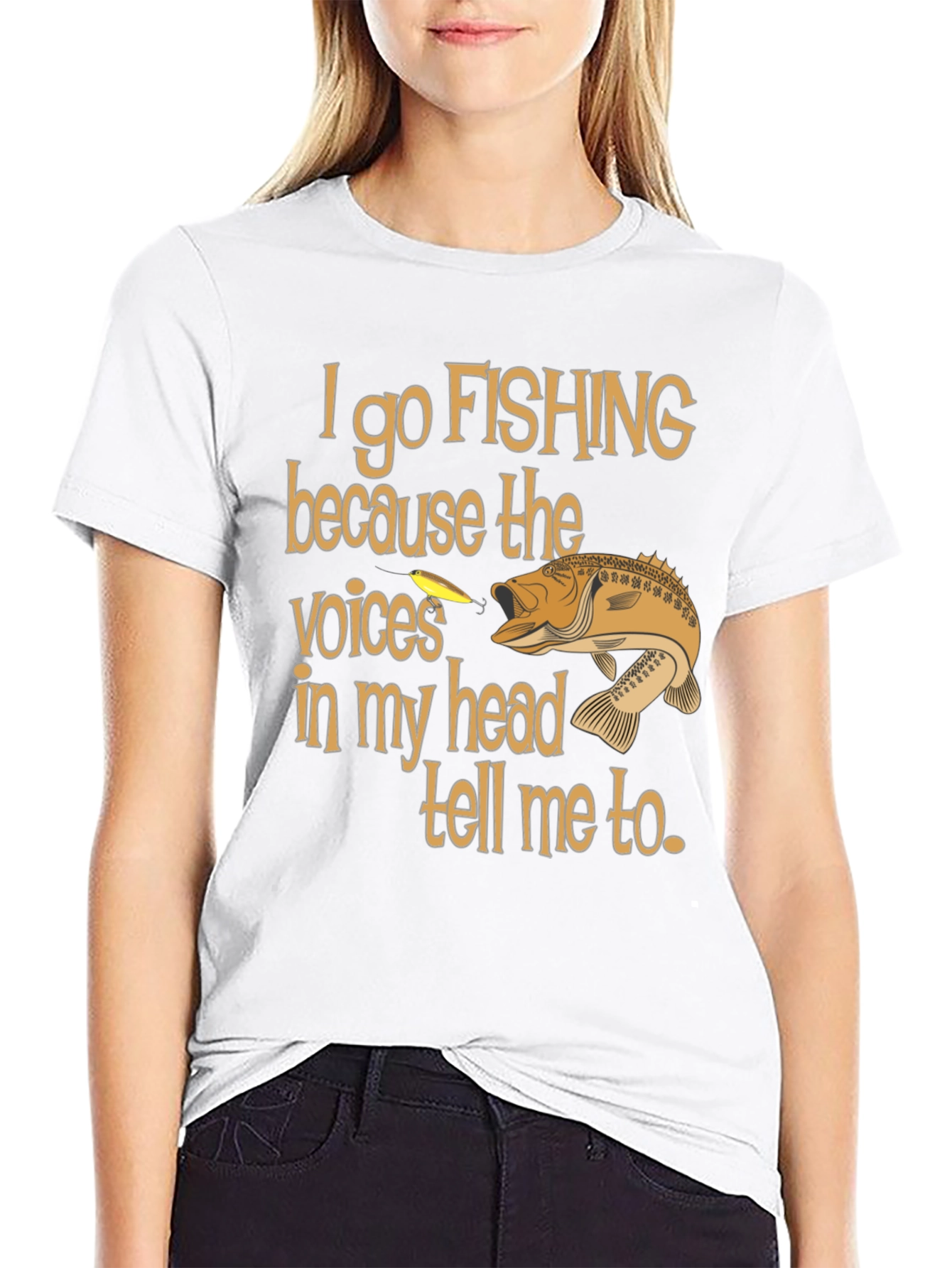 Funny Fishing T-Shirt - Voices In My Head Tee