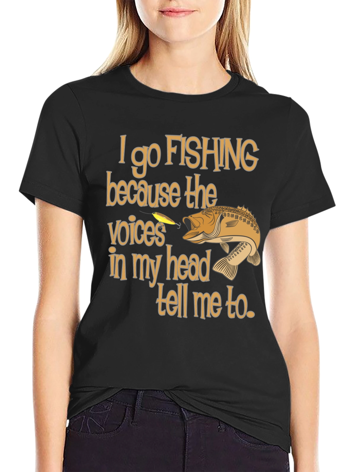 Funny Fishing T-Shirt - Voices In My Head Tee