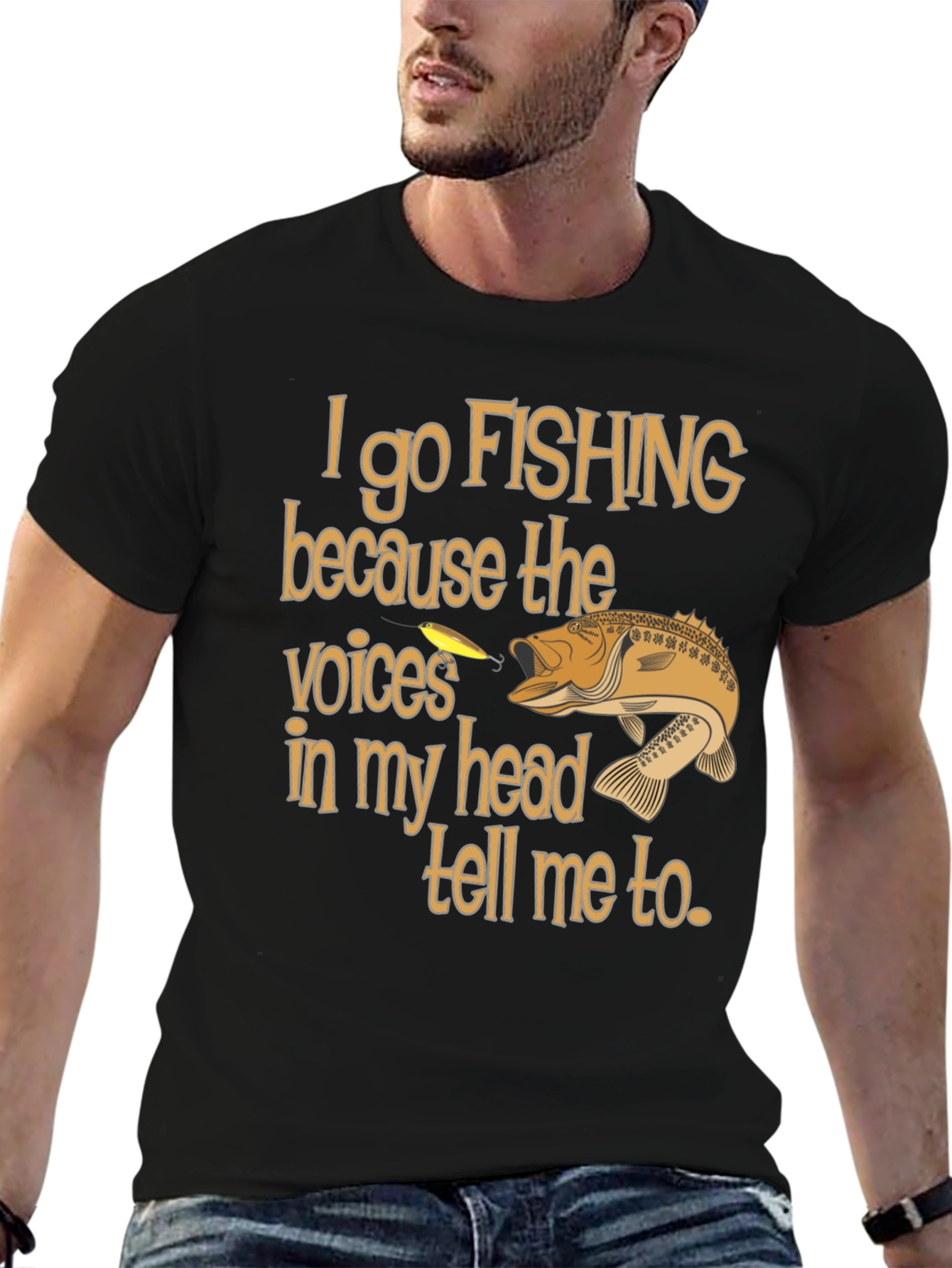 Funny Fishing T-Shirt - Voices In My Head Tee