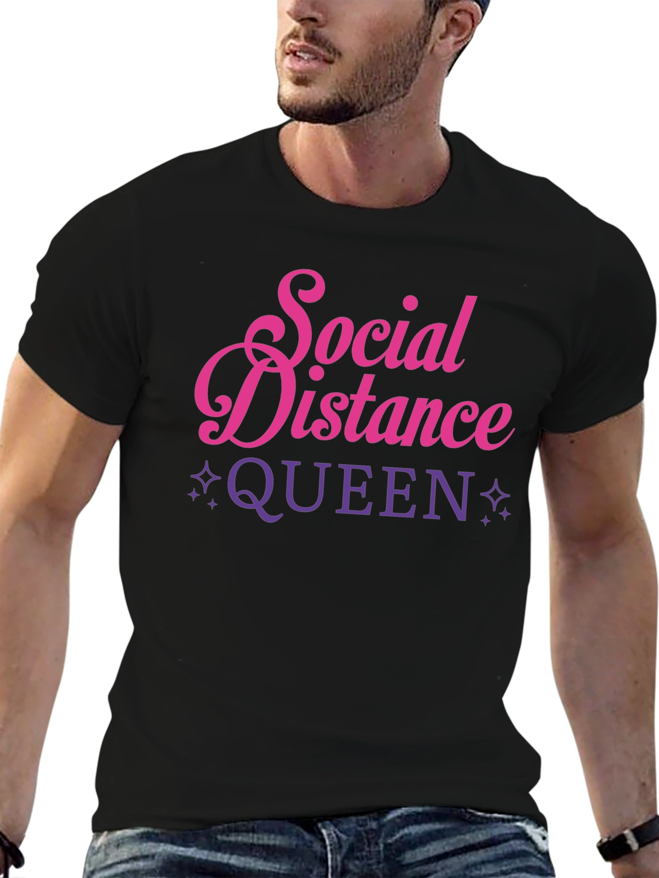 Social Distance Queen Graphic Tee