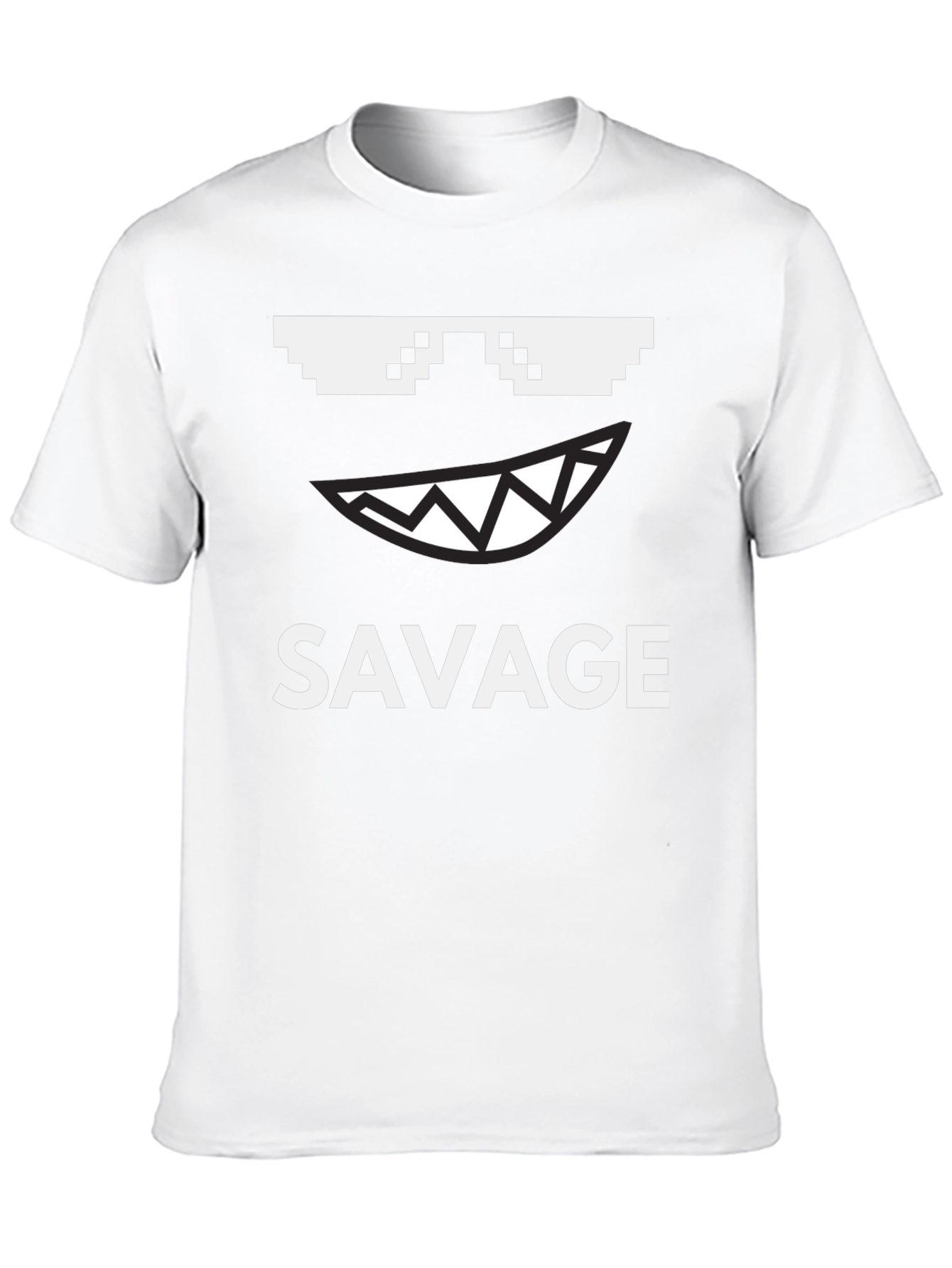 Savage Graphic Tee - Pixel Sunglasses