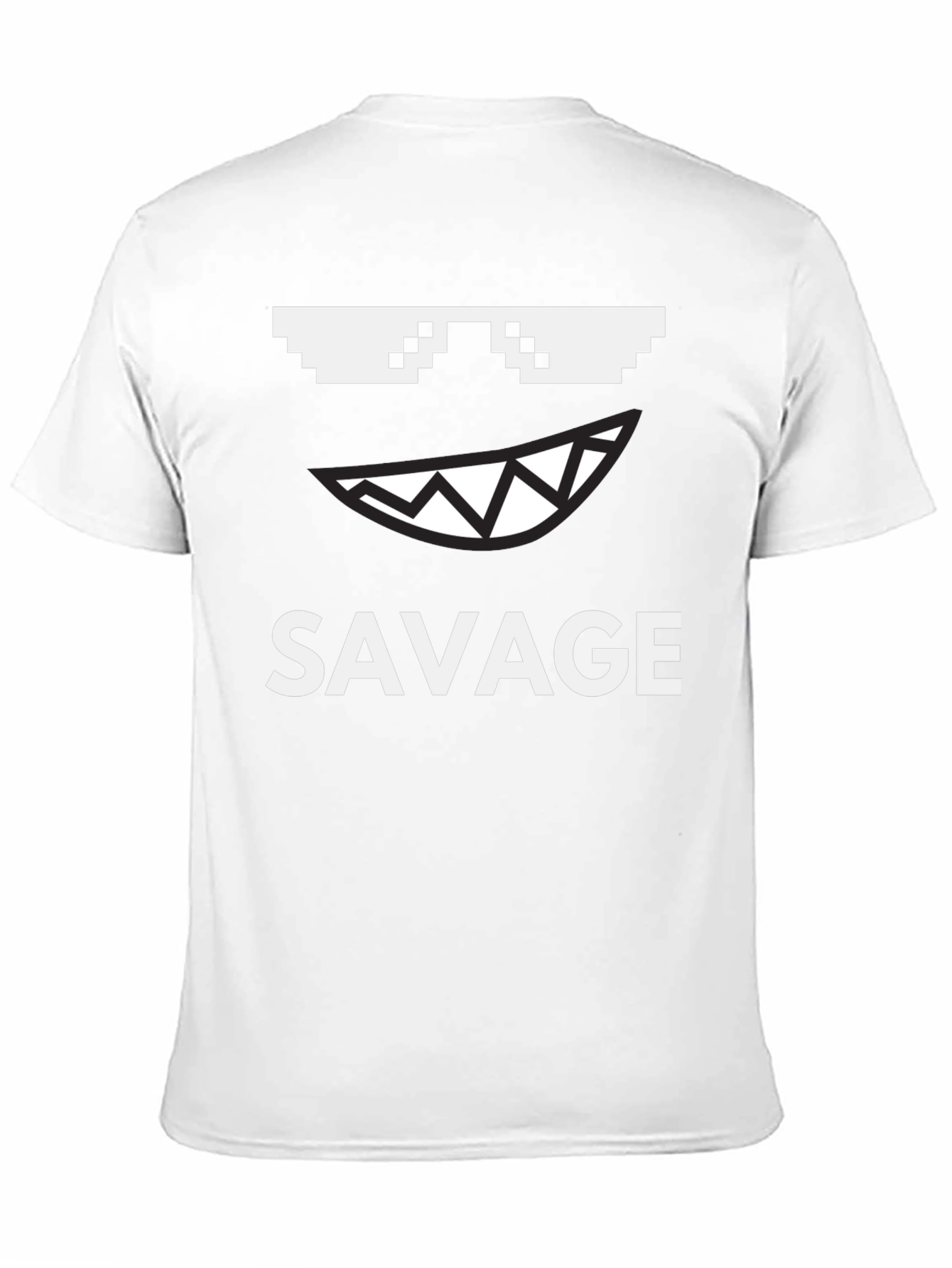 Savage Graphic Tee - Pixel Sunglasses