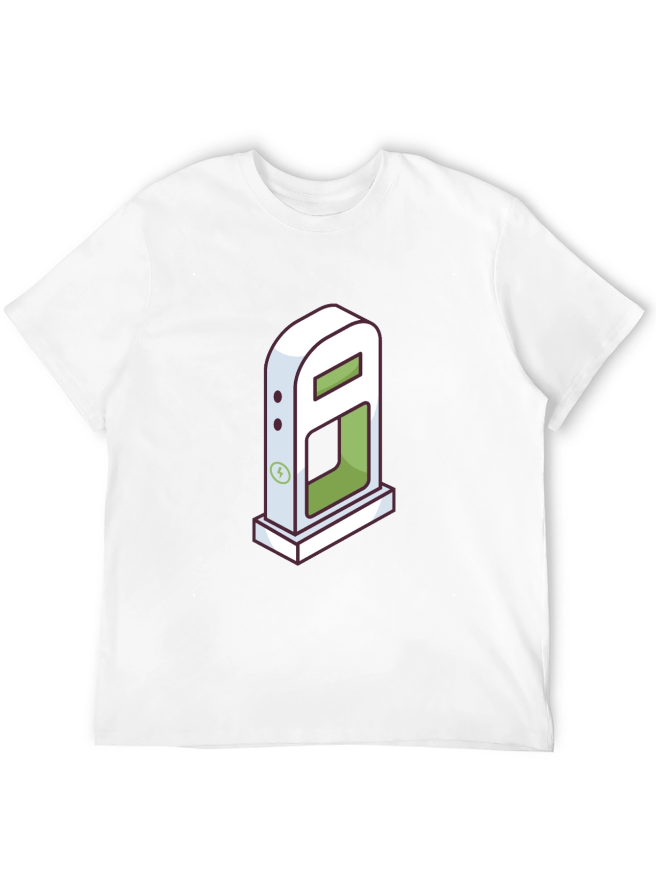 Electric Vehicle Charging Station Graphic T-Shirt