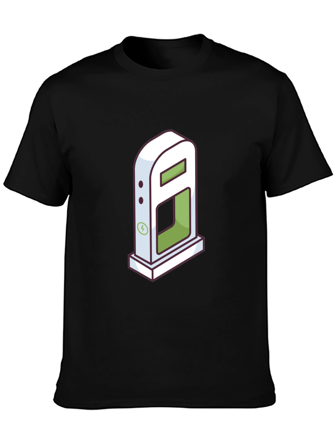 Electric Vehicle Charging Station Graphic T-Shirt