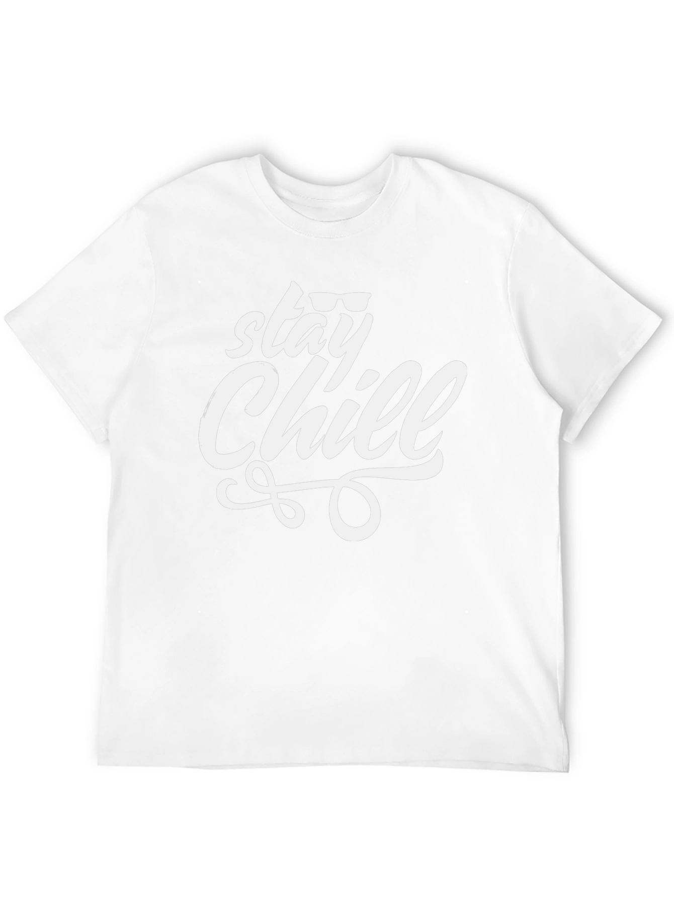 Stay Chill Graphic Tee - Black Cotton T-Shirt