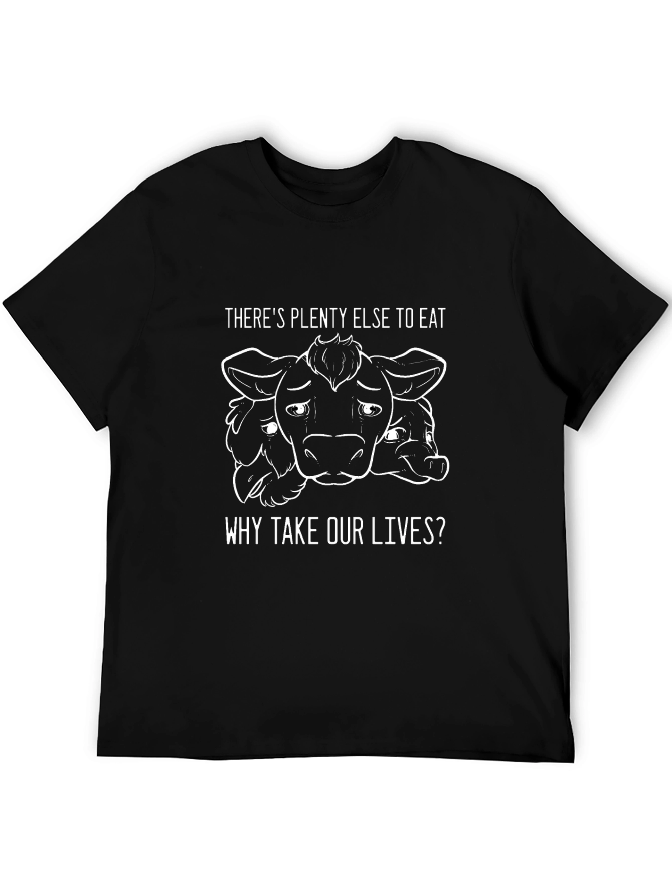 Vegan Cow Graphic T-Shirt - Plenty Else to Eat