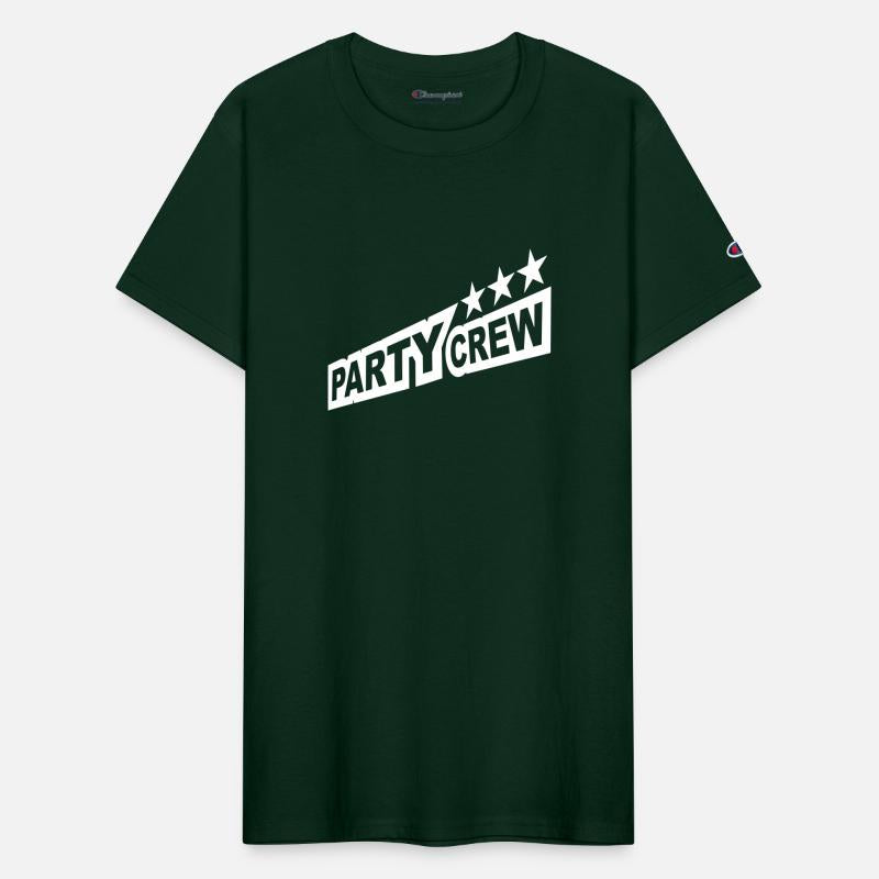Party Crew Team Fun Friends Group Member Text Logo
