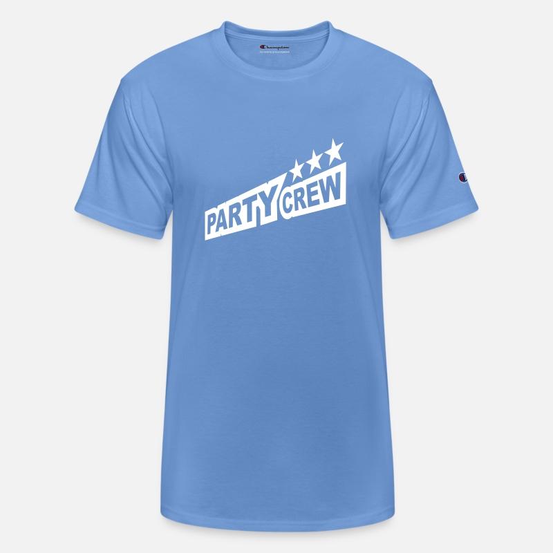 Party Crew Team Fun Friends Group Member Text Logo