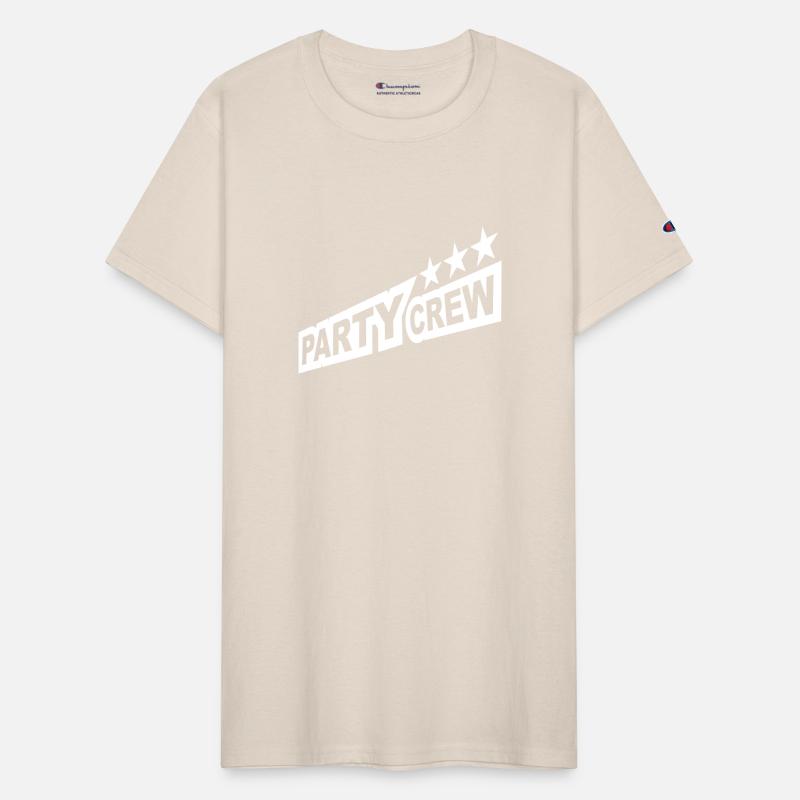 Party Crew Team Fun Friends Group Member Text Logo
