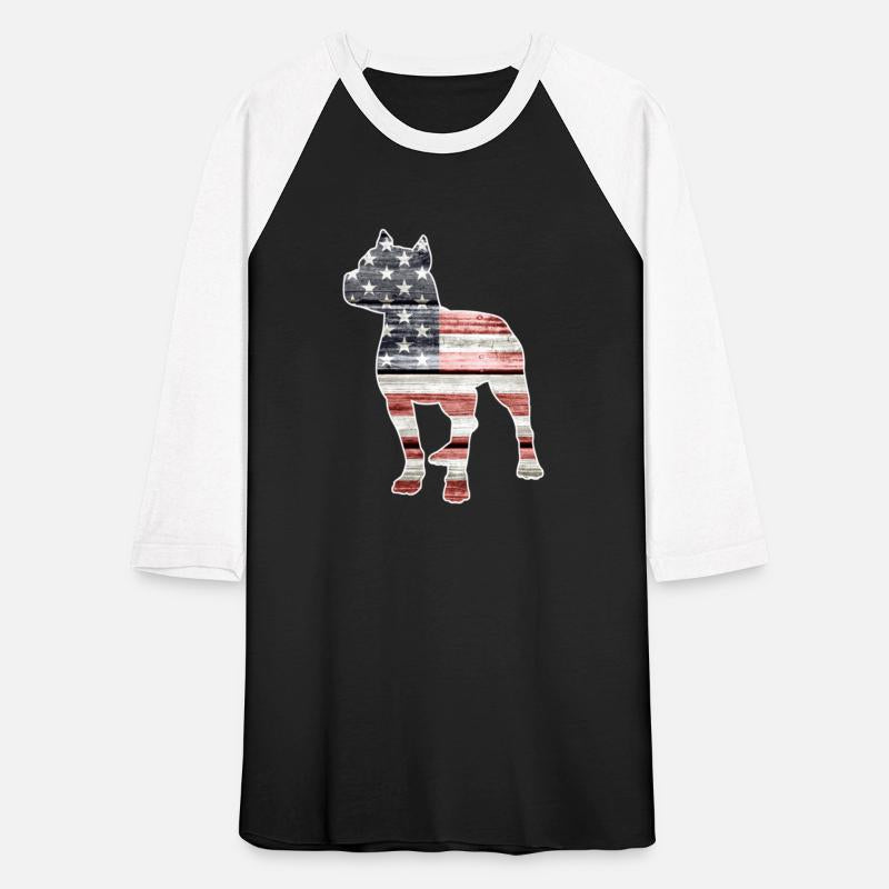 Patriotic Pitbull American Flag