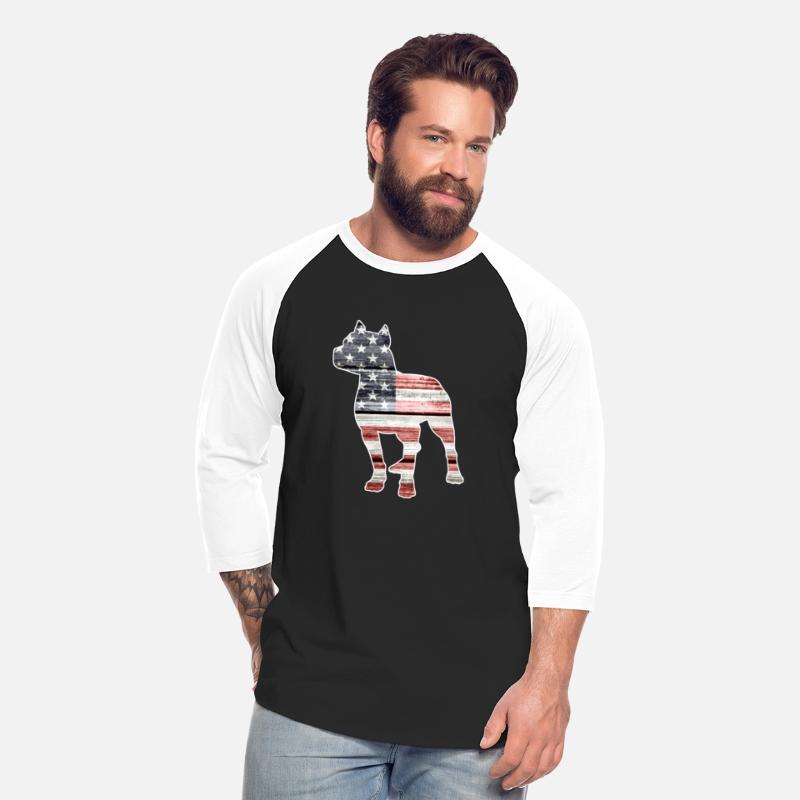 Patriotic Pitbull American Flag