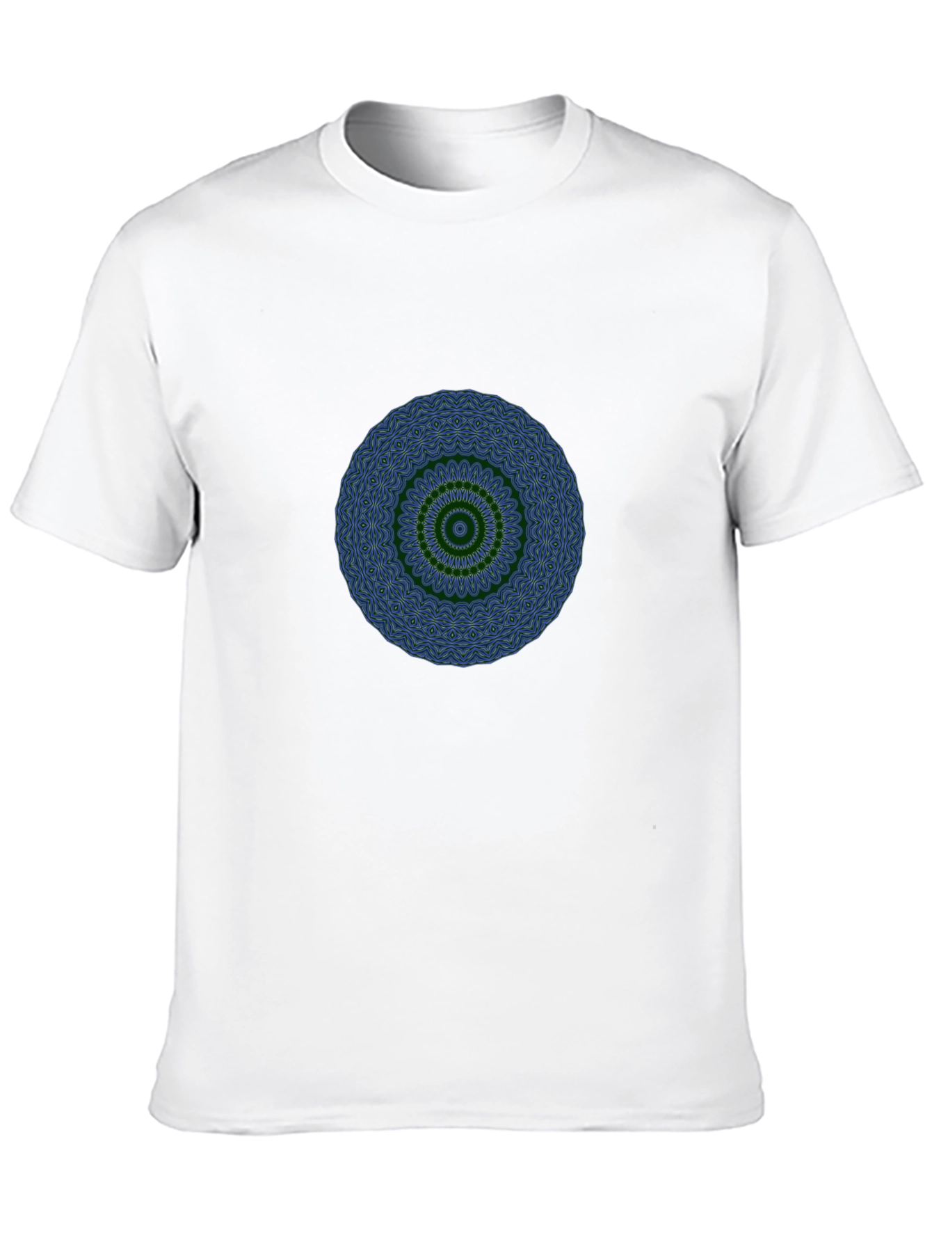 Mens Black T-Shirt with Mandala Design