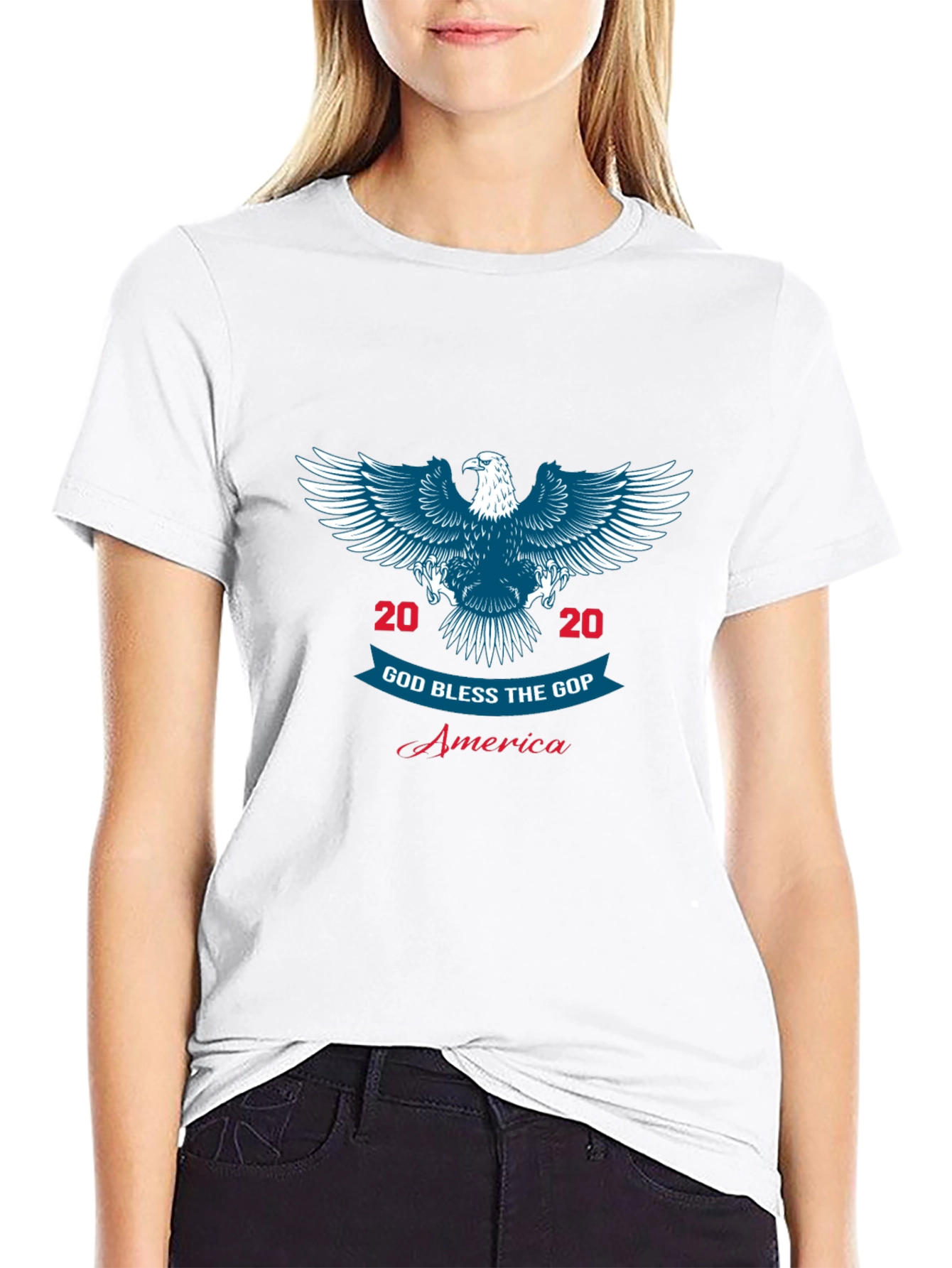 God Bless the GOP 2020 Eagle Graphic T-Shirt
