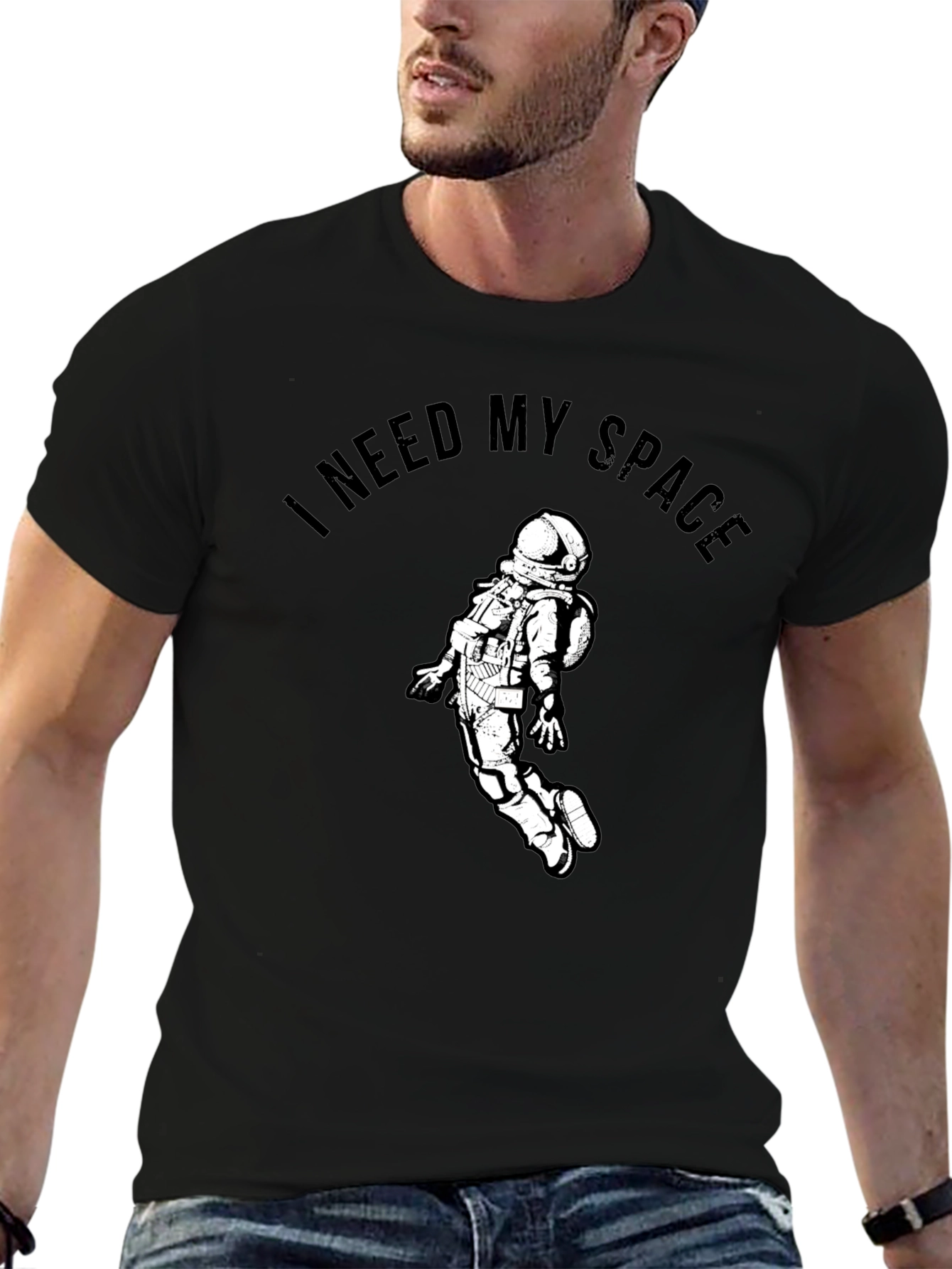 I Need My Space Astronaut Graphic T-Shirt