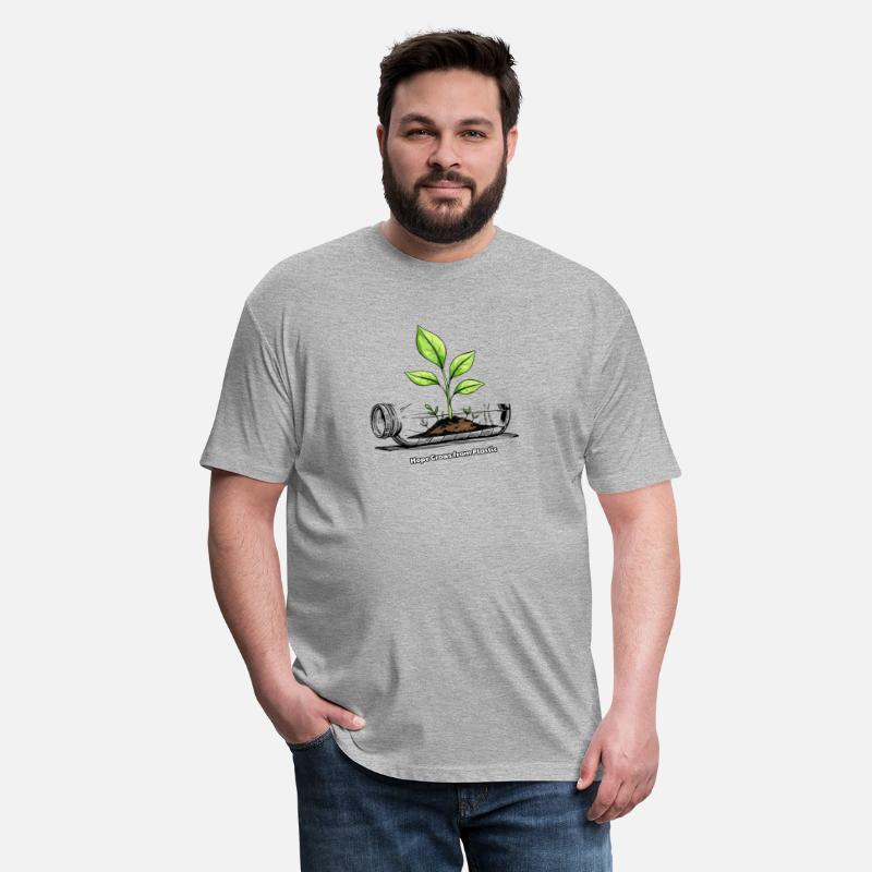 Plastic to Life Hand Drawn Eco Design Green plant