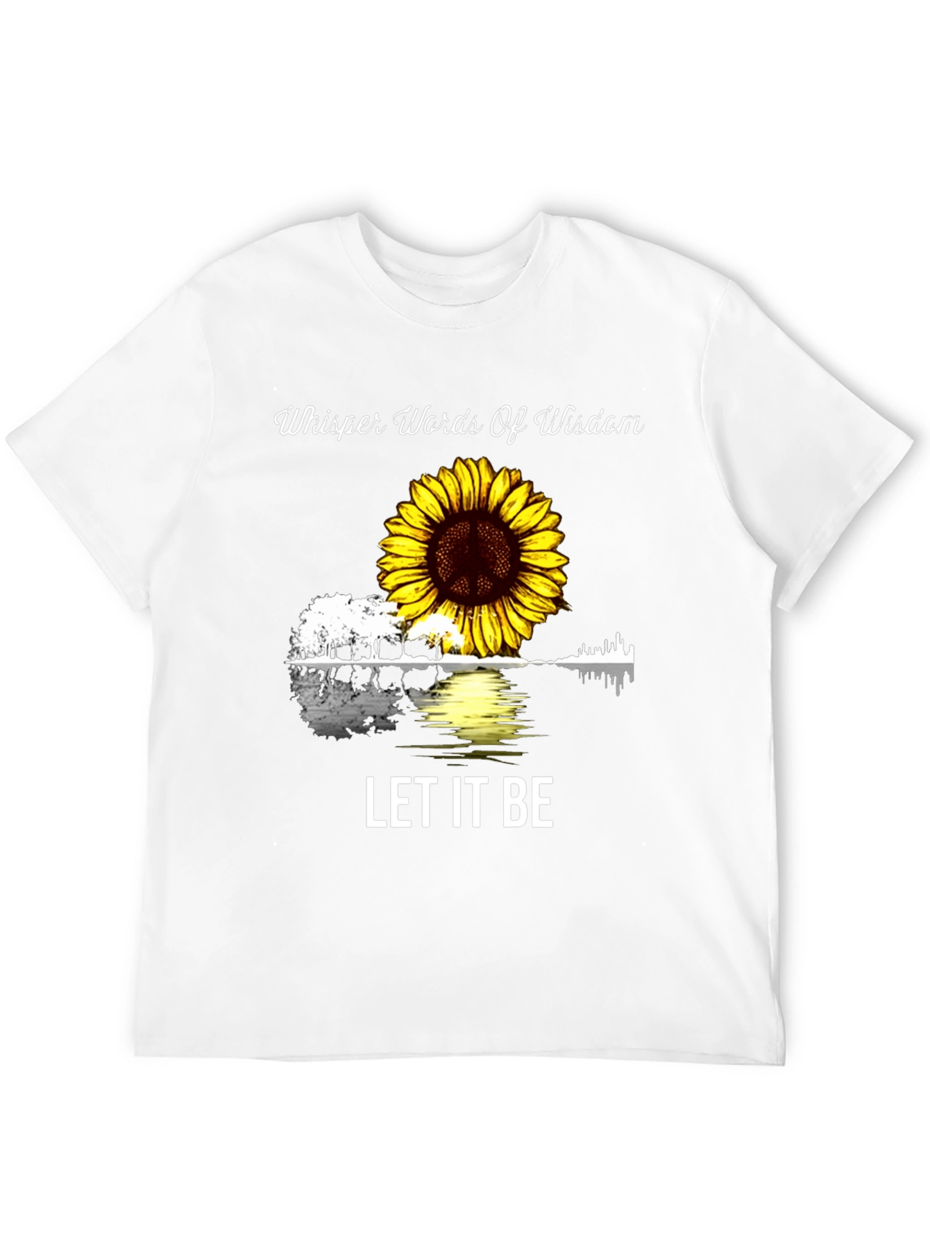 Whisper Words of Wisdom Sunflower Guitar T-Shirt