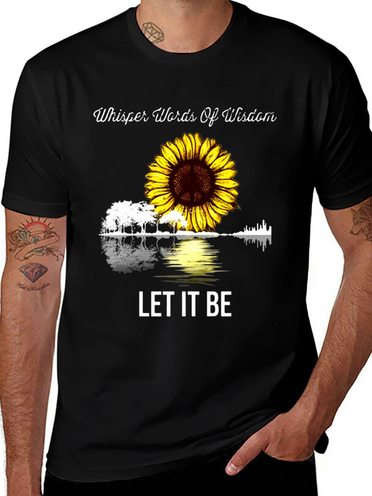 Whisper Words of Wisdom Sunflower Guitar T-Shirt