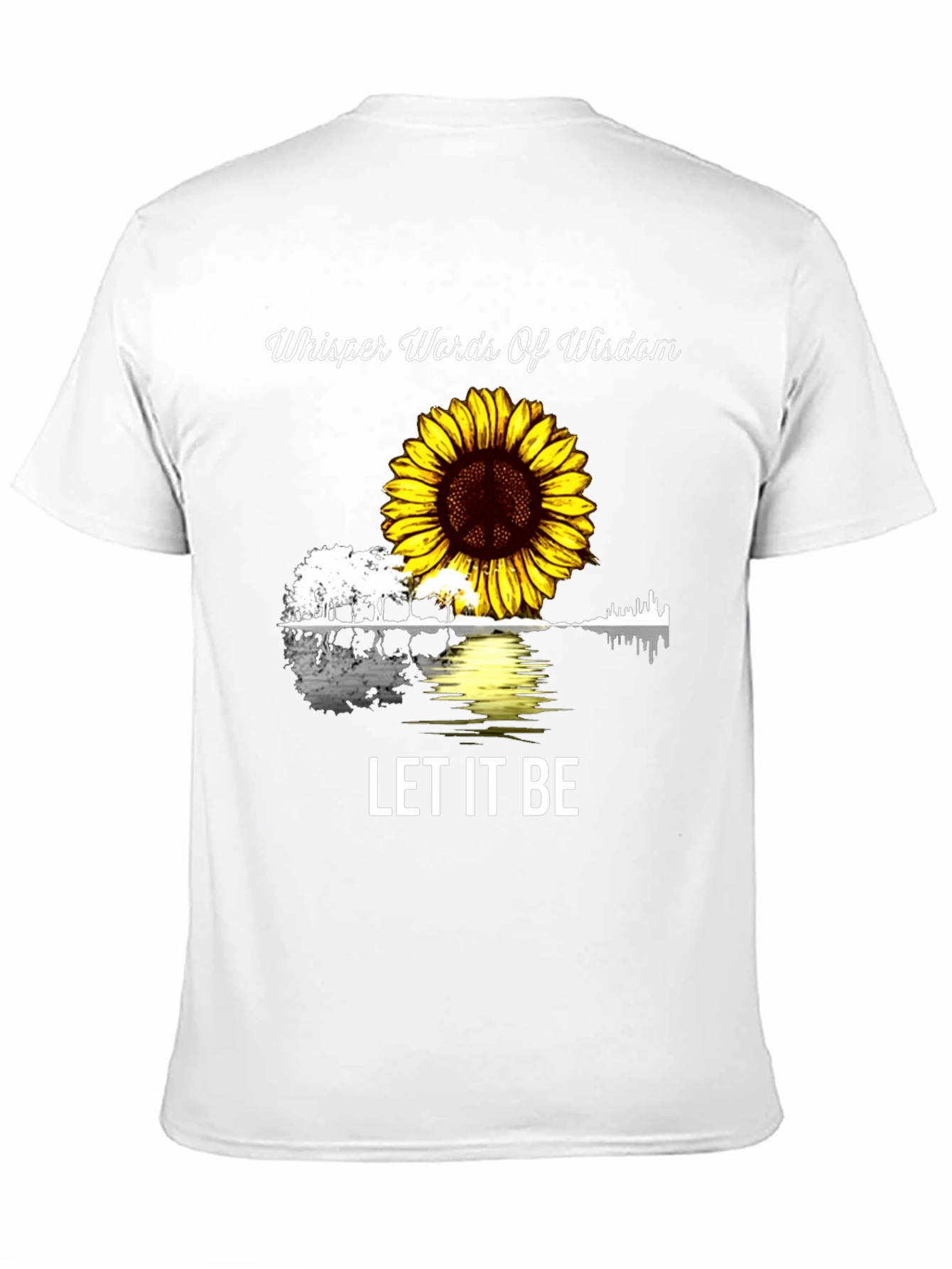 Whisper Words of Wisdom Sunflower Guitar T-Shirt