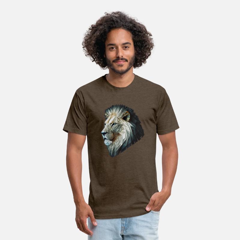 Polygon Animal Print White