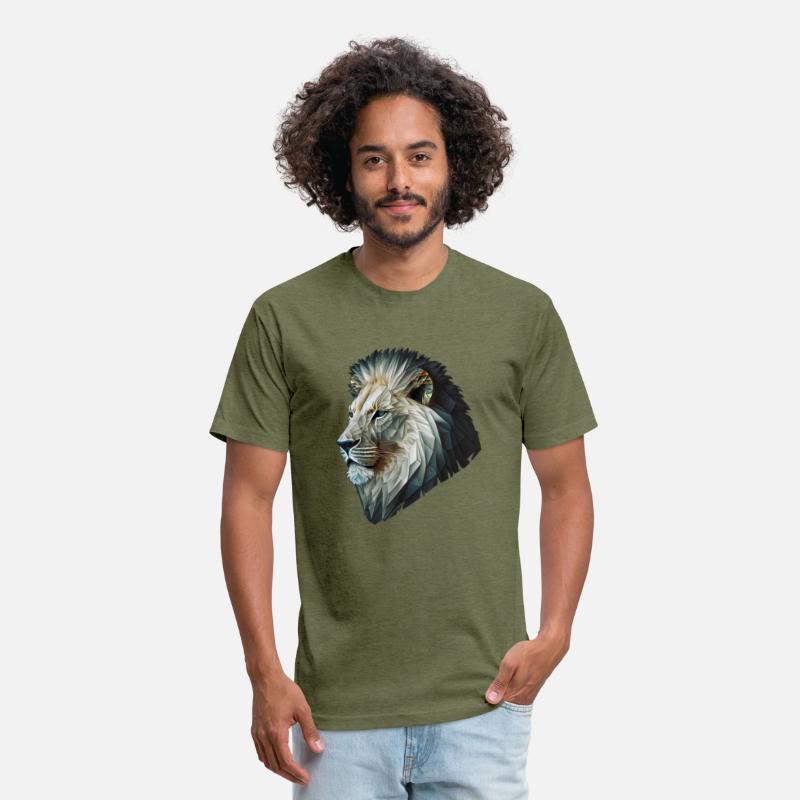 Polygon Animal Print White