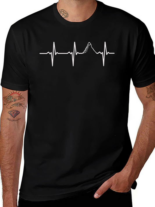 Heartbeat Mountain T-Shirt - Adventure Ready