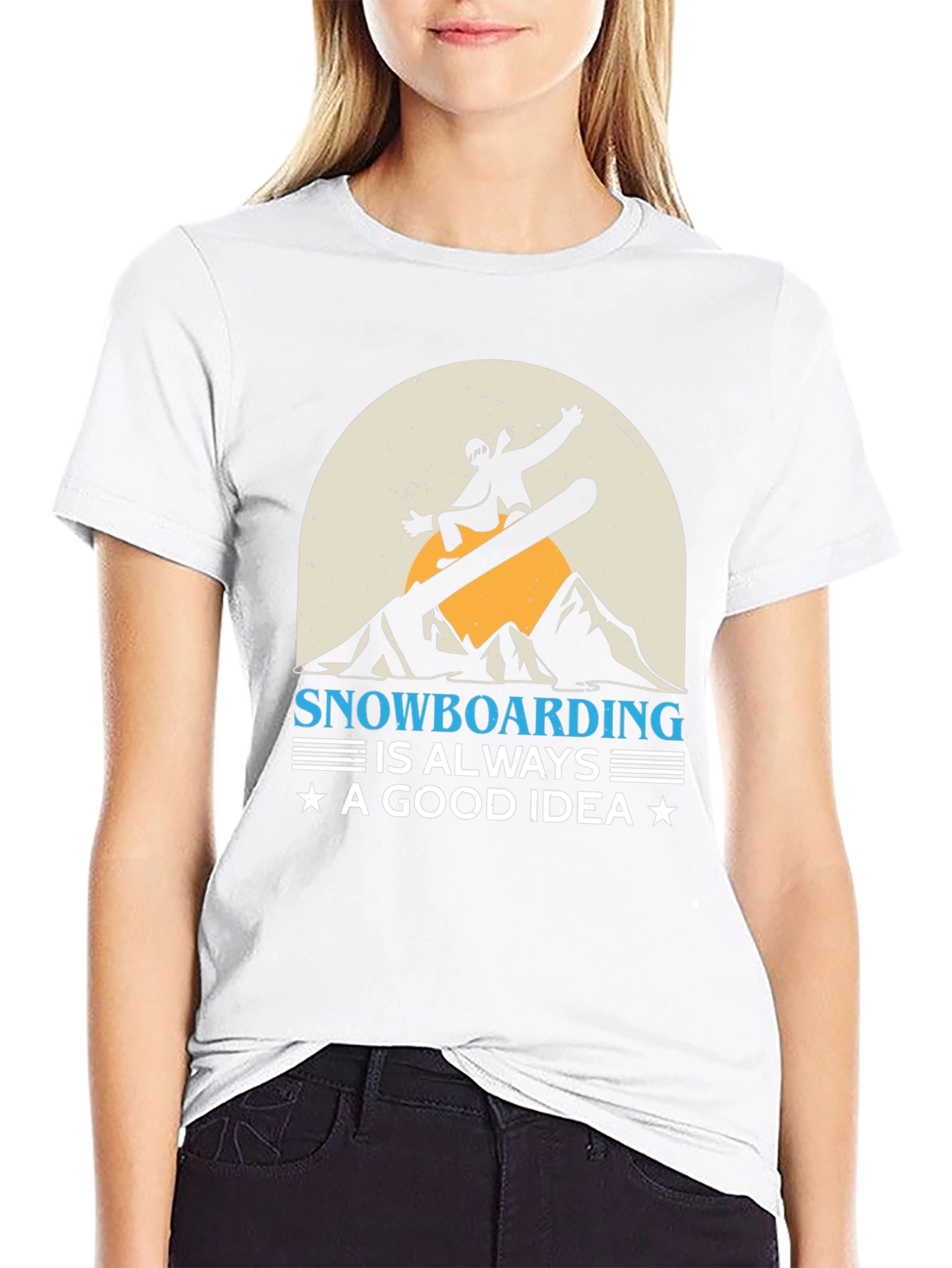 Snowboarding Good Idea Graphic Tee