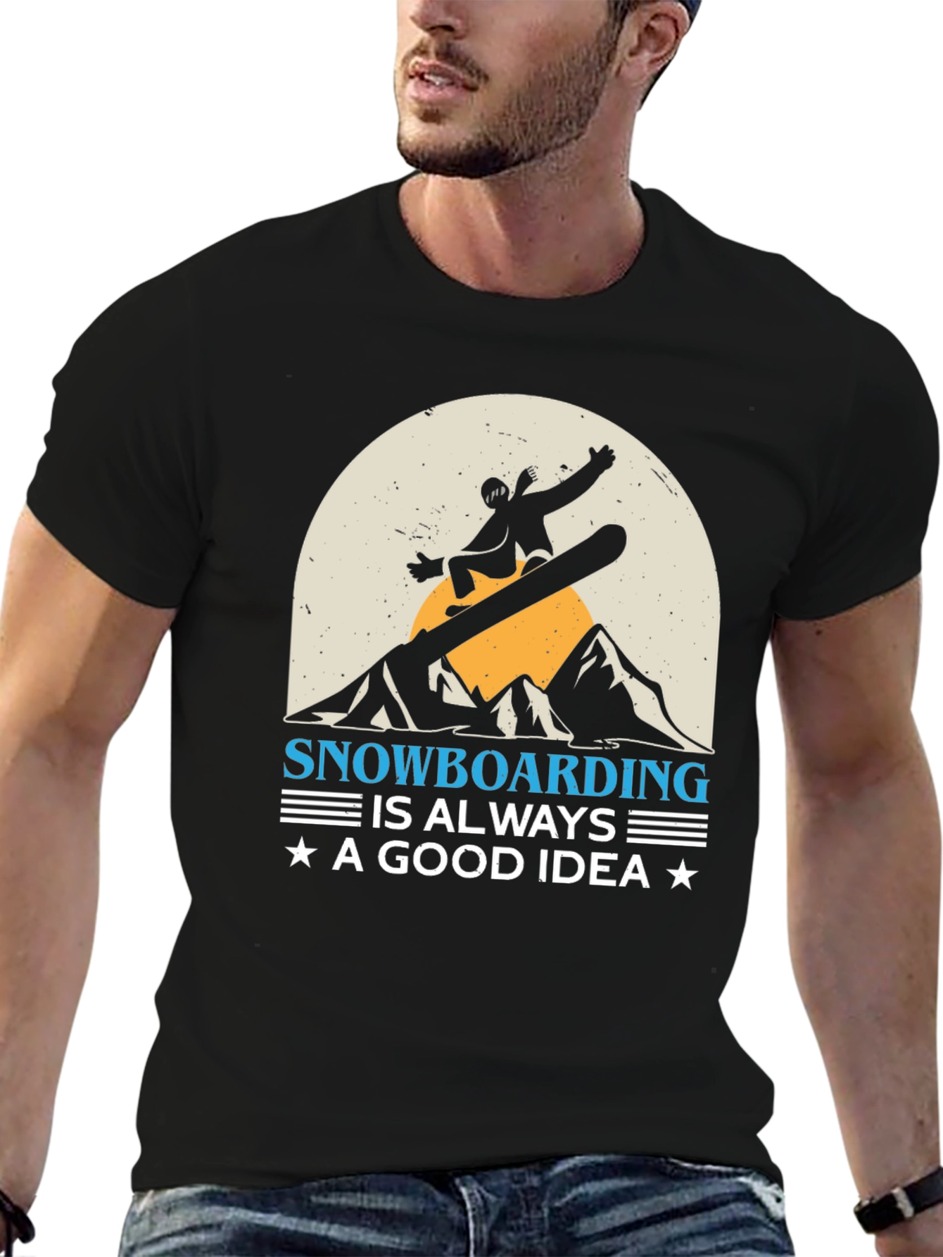 Snowboarding Good Idea Graphic Tee