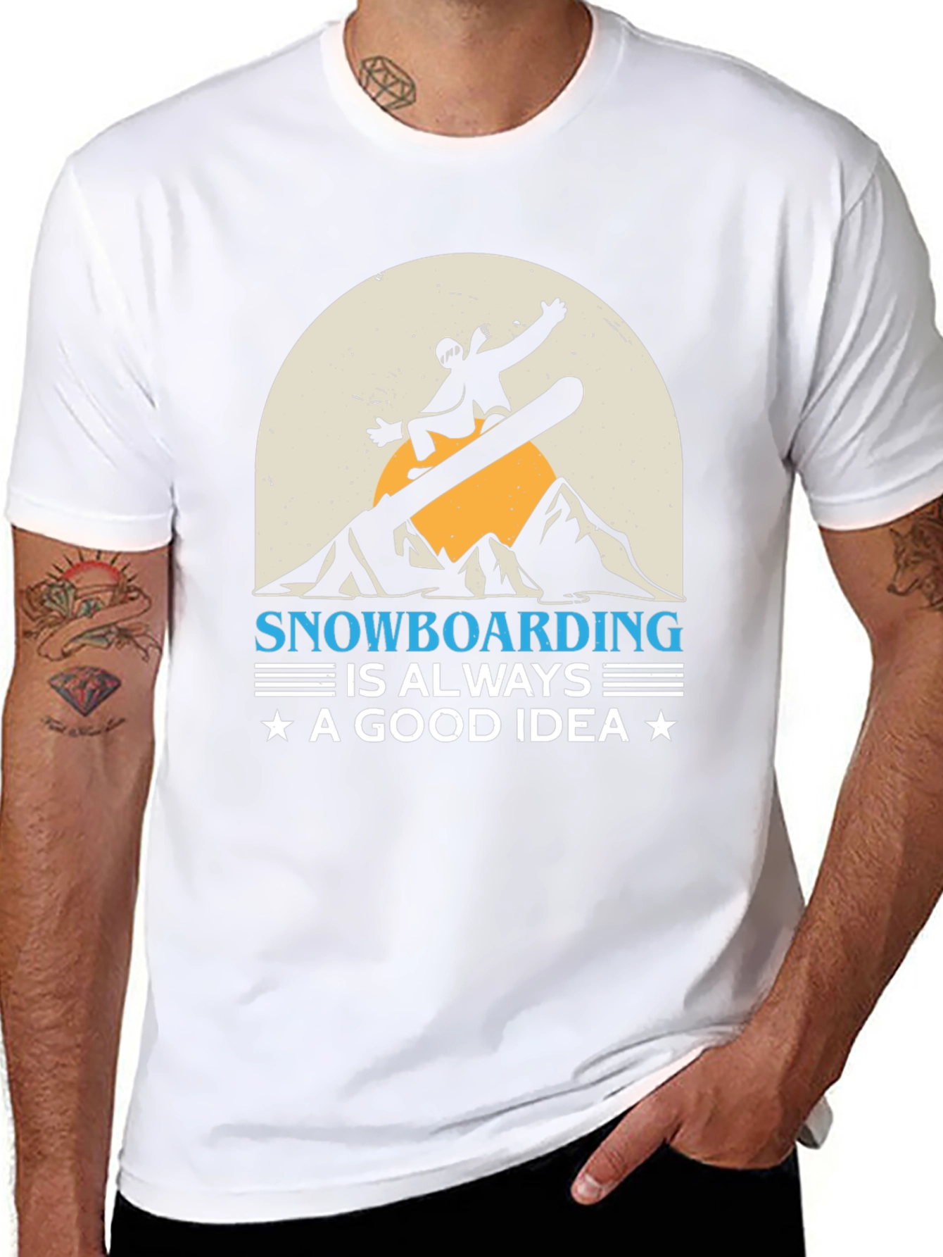Snowboarding Good Idea Graphic Tee