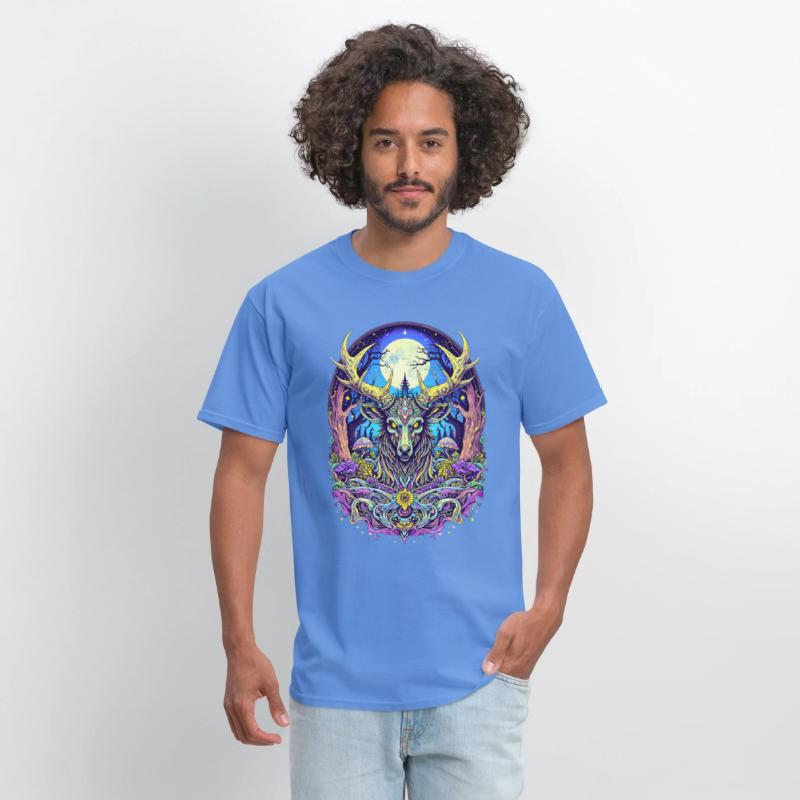 Psychedelic Forest Deer – Mystic Spirit Animal Art