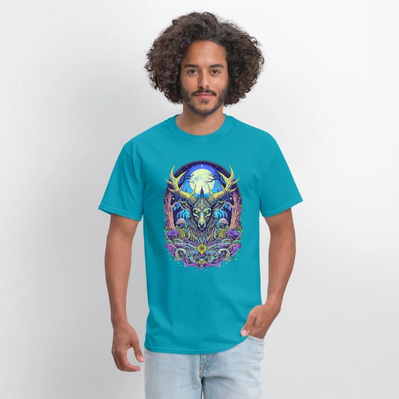 Psychedelic Forest Deer – Mystic Spirit Animal Art