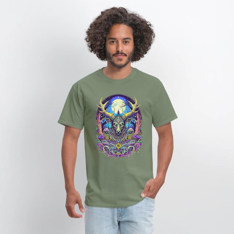 Psychedelic Forest Deer – Mystic Spirit Animal Art