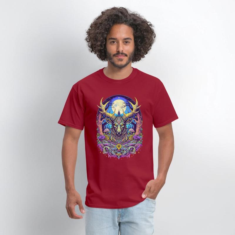Psychedelic Forest Deer – Mystic Spirit Animal Art