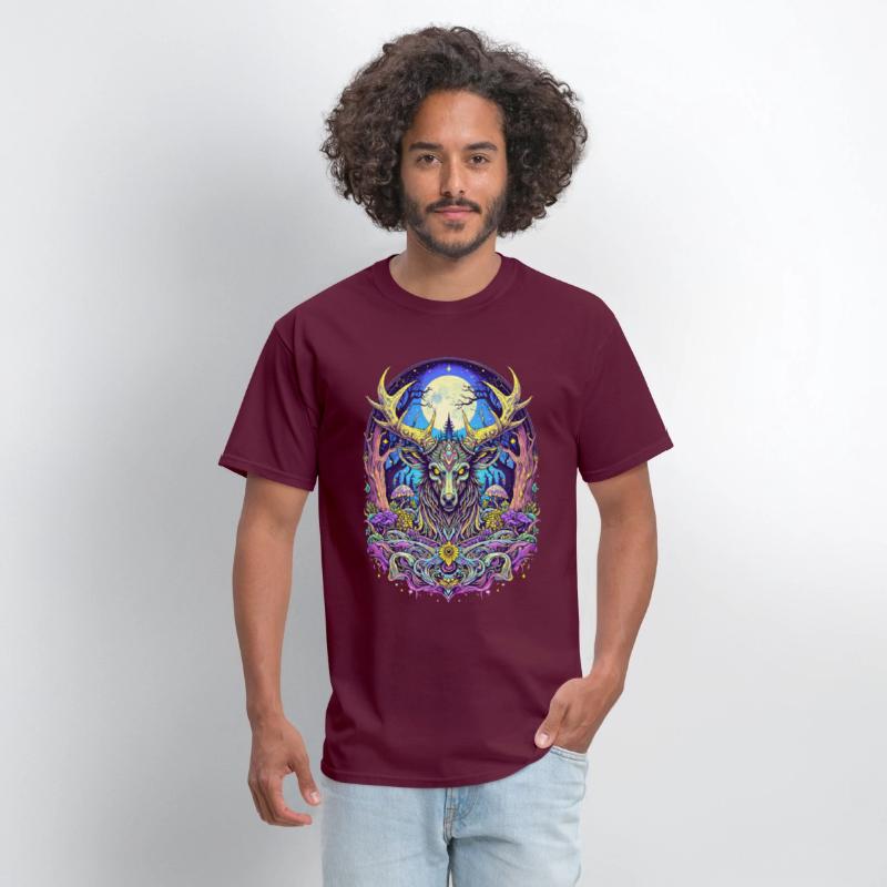 Psychedelic Forest Deer – Mystic Spirit Animal Art
