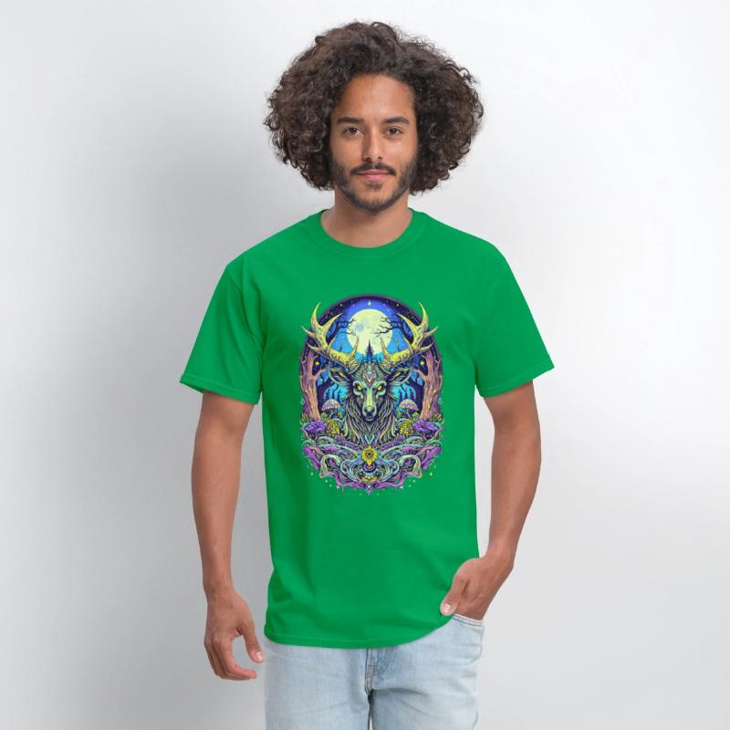 Psychedelic Forest Deer – Mystic Spirit Animal Art