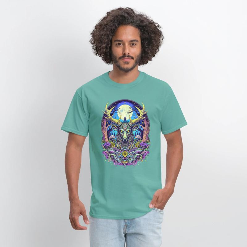 Psychedelic Forest Deer – Mystic Spirit Animal Art