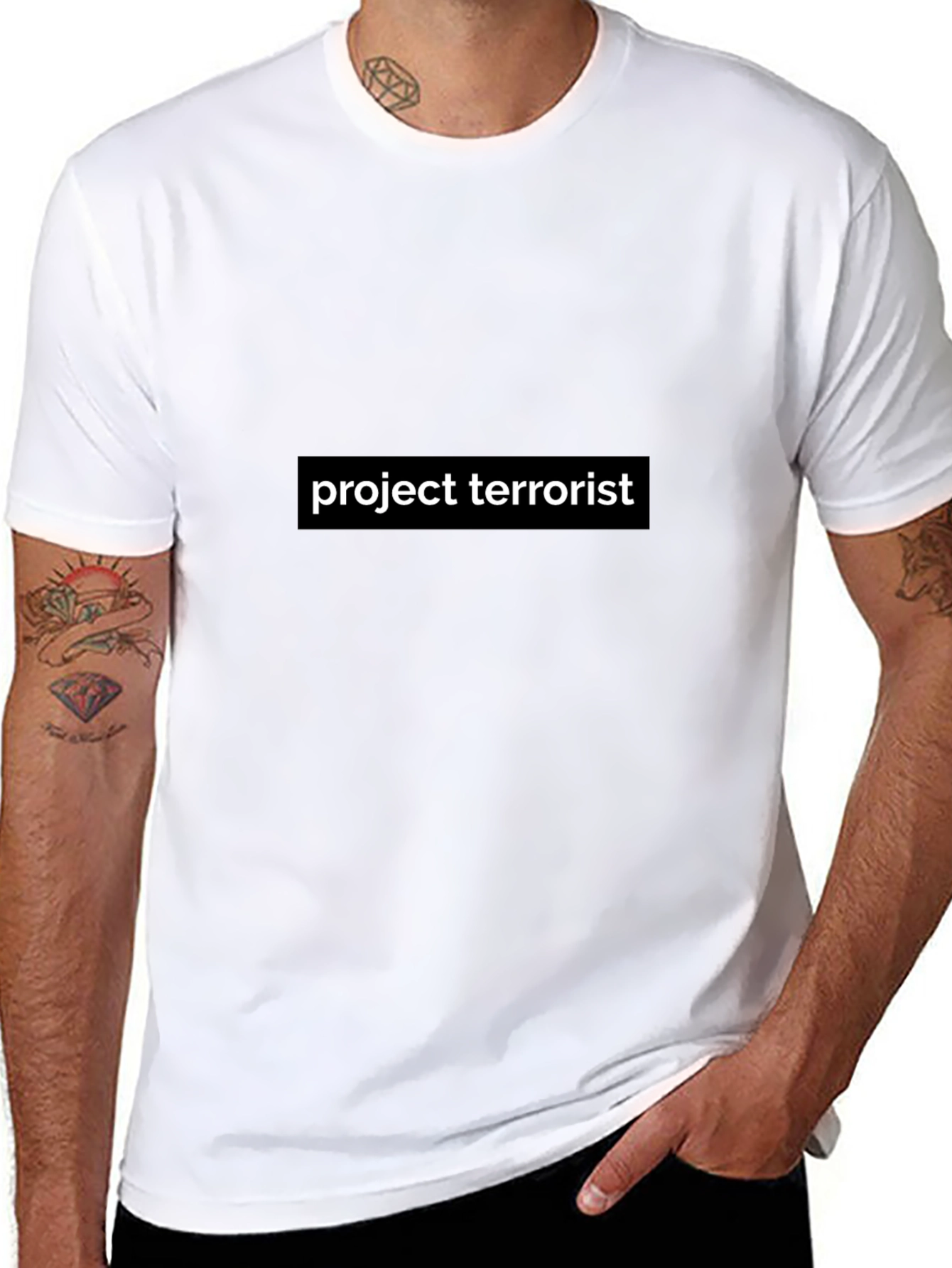 Project Terrorist Black Graphic Tee
