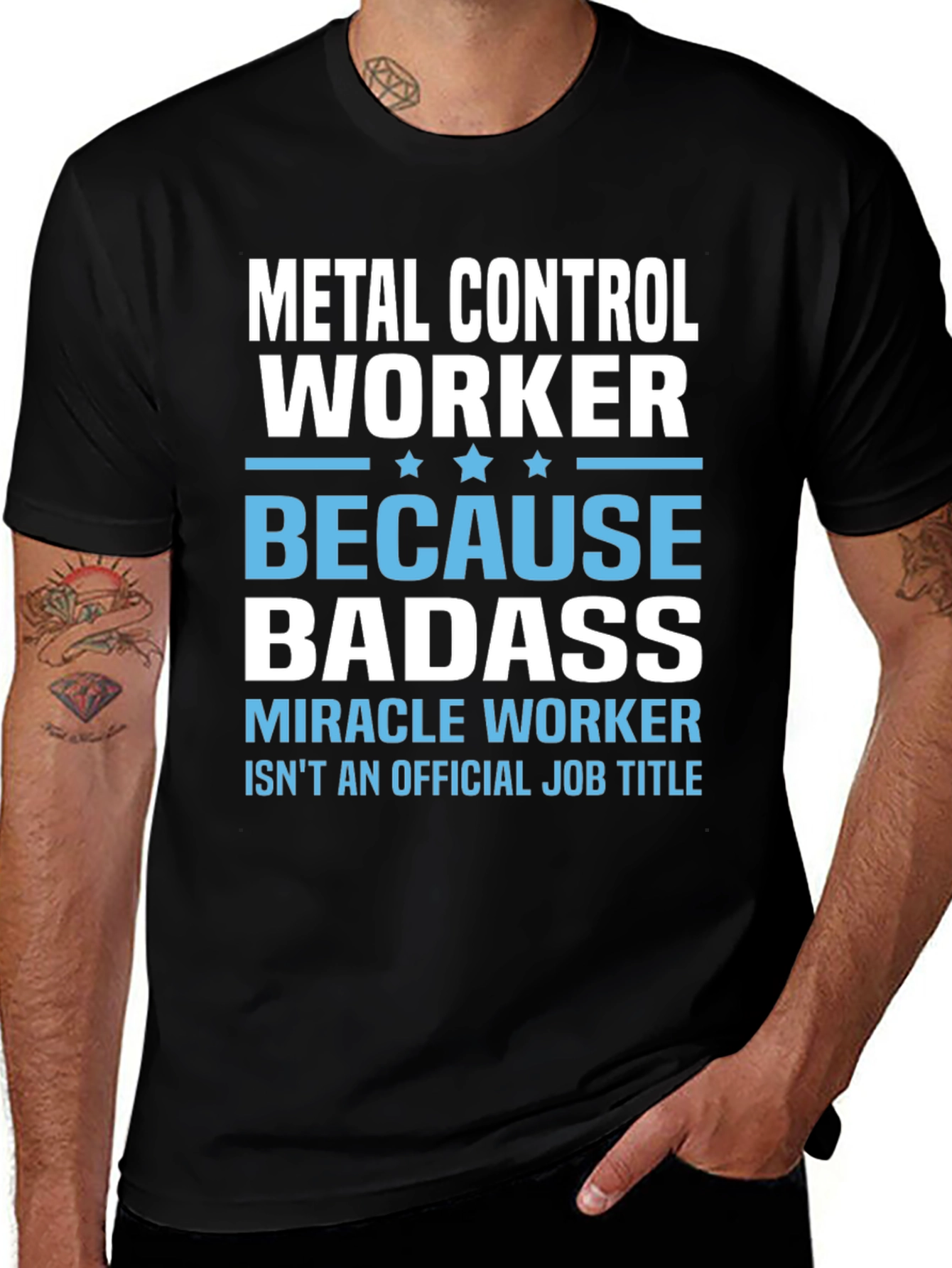 Metal Control Worker T-Shirt - Because Badass
