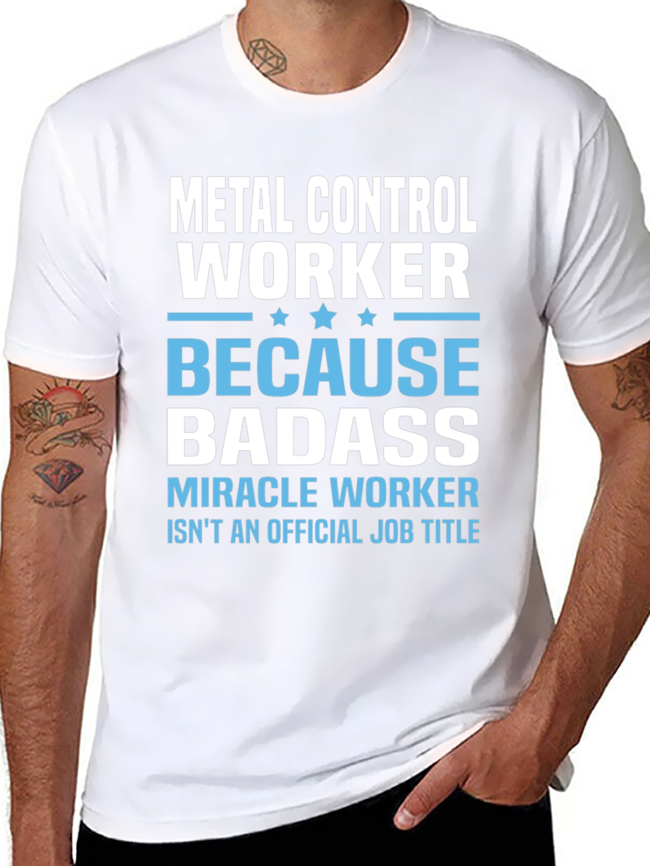 Metal Control Worker T-Shirt - Because Badass