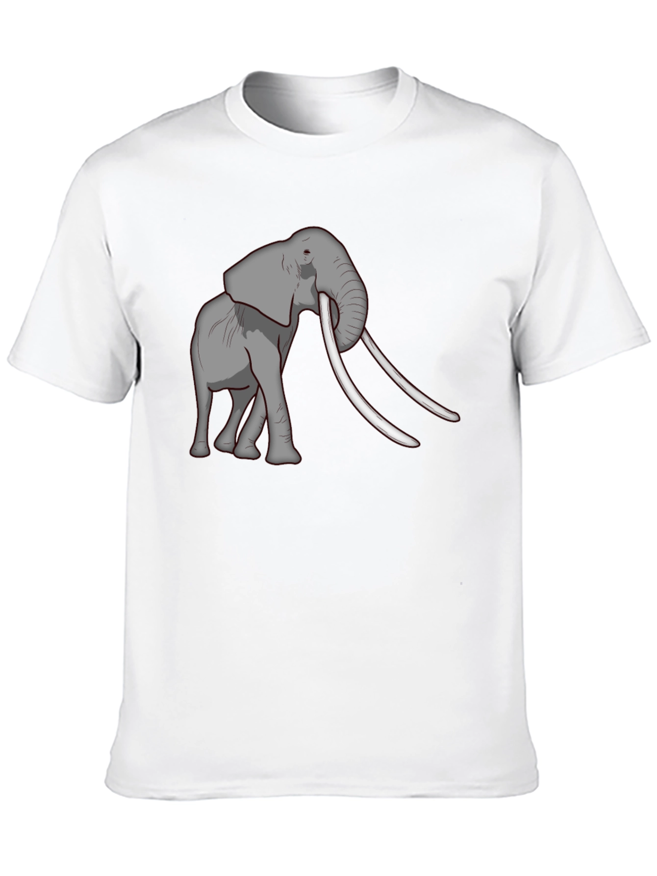 Elephant Graphic Tee - Black Cotton Blend