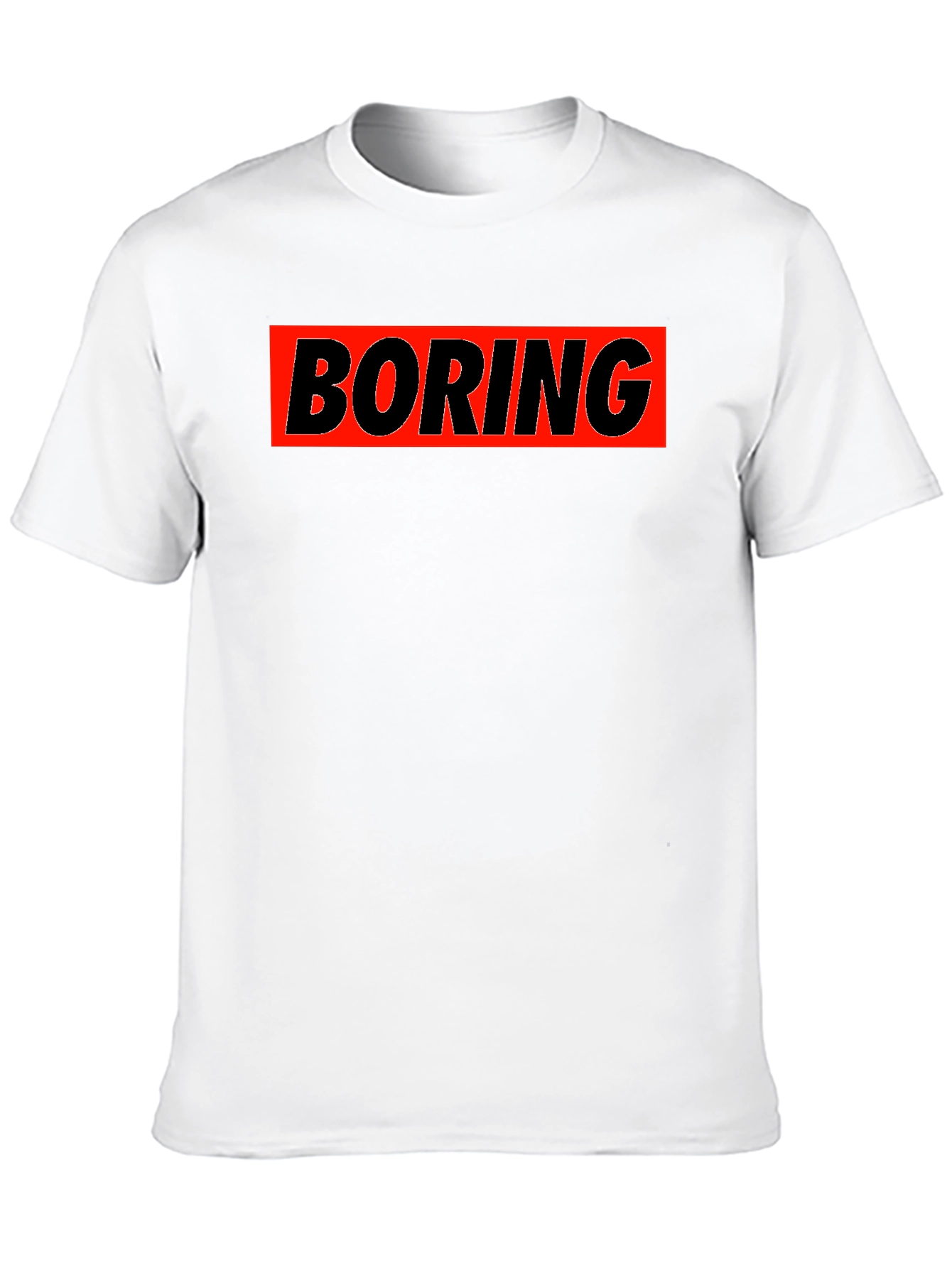 Boring Graphic T-Shirt - Classic Crew Neck