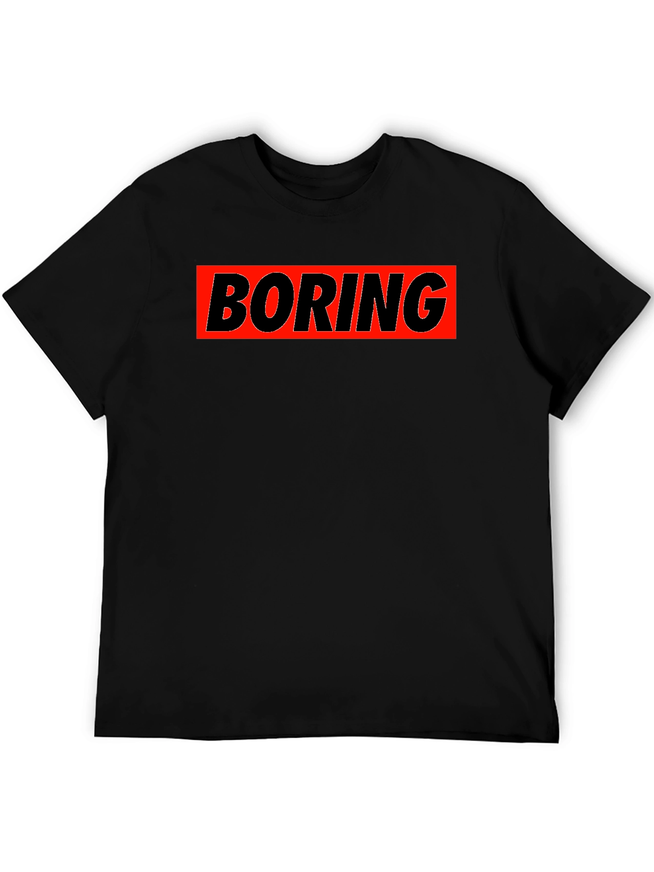 Boring Graphic T-Shirt - Classic Crew Neck