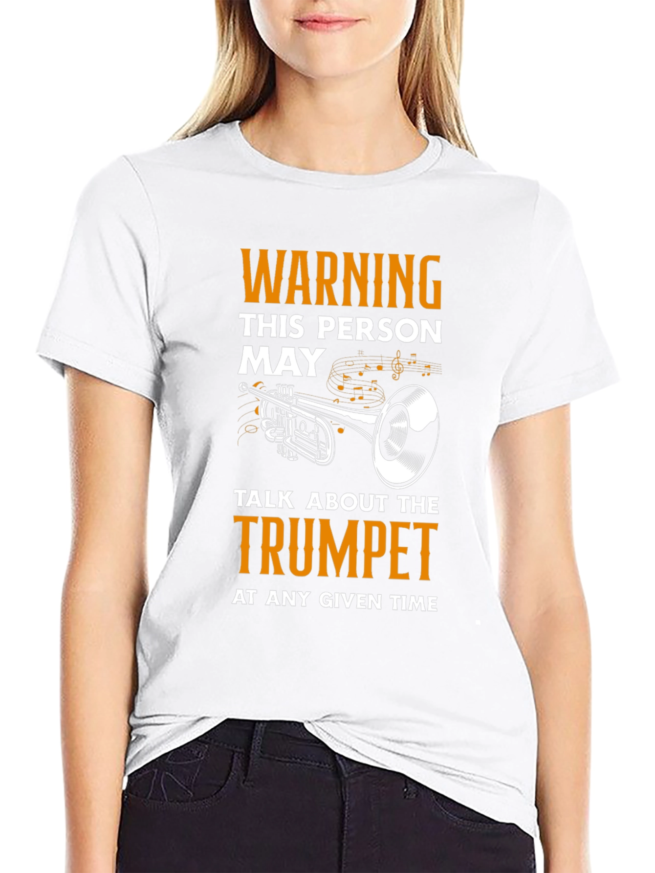 Warning Trumpet T-Shirt - Musician Humor Tee
