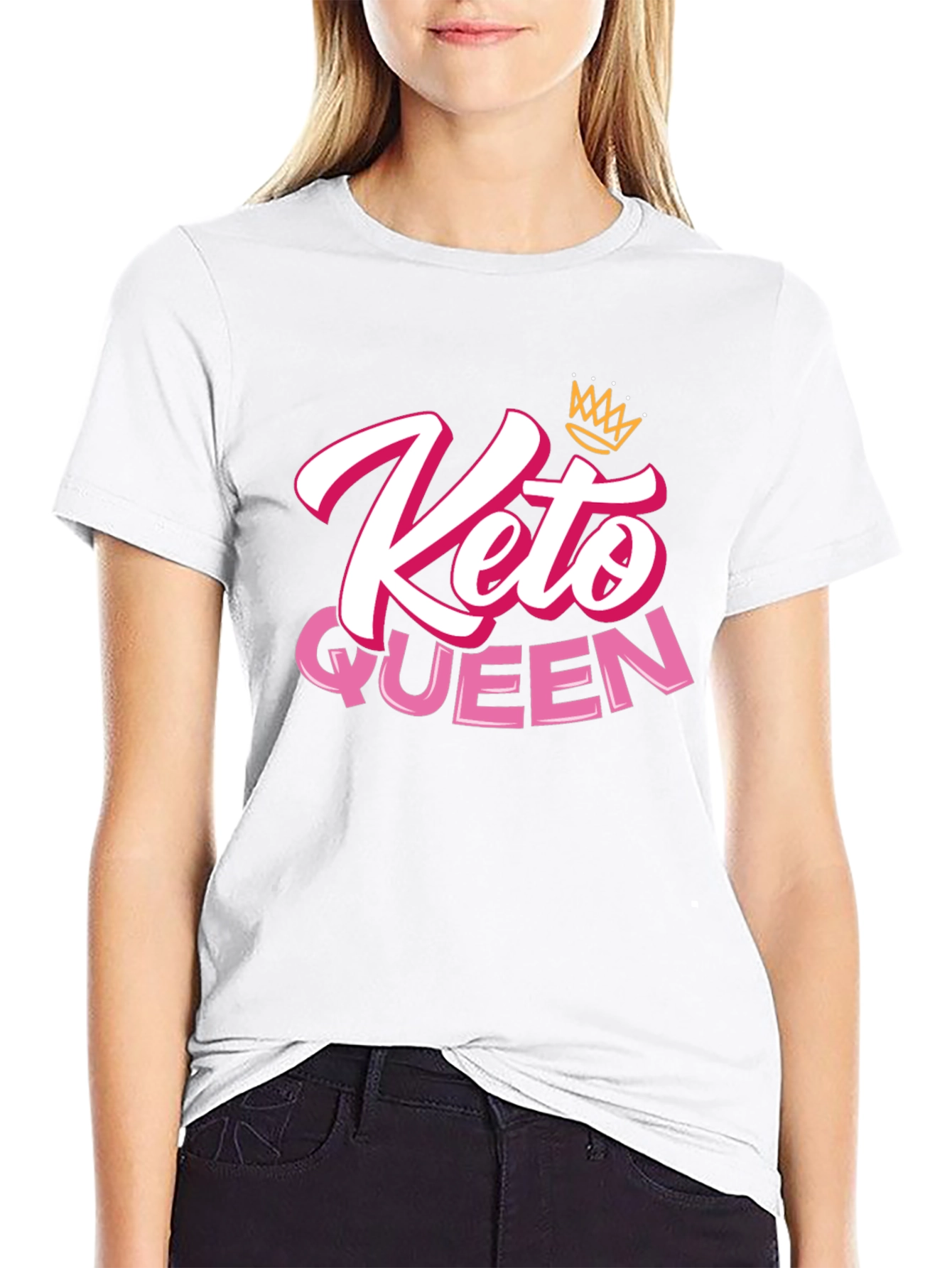 Keto Queen T-Shirt - Black Graphic Tee